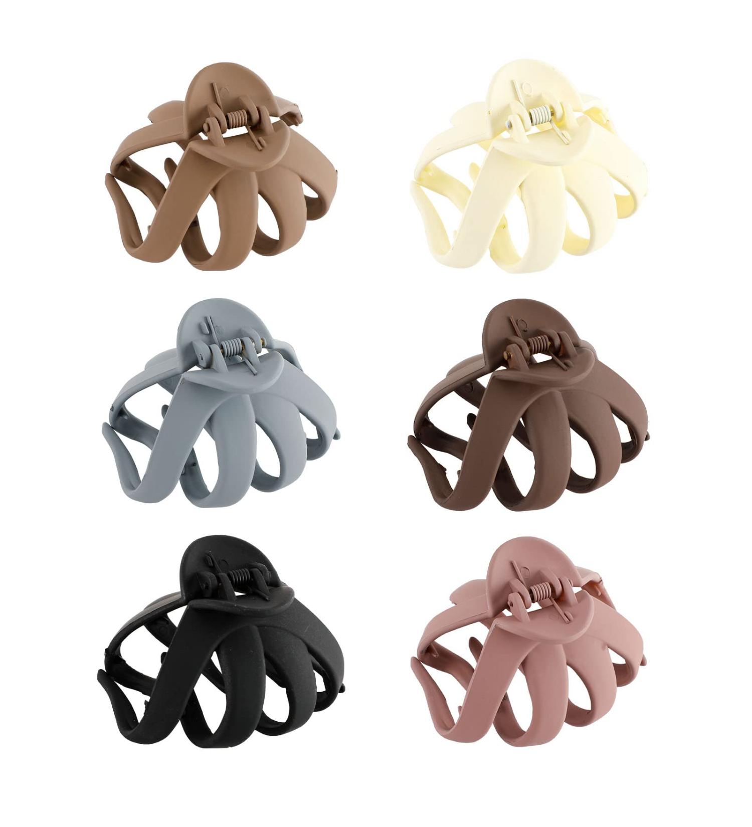 6Pcs Matte Octopus Hair Clips for Thick Hair - Strong Hold Hair Claws for Women and Girls - Buy Online on GoSupps.com