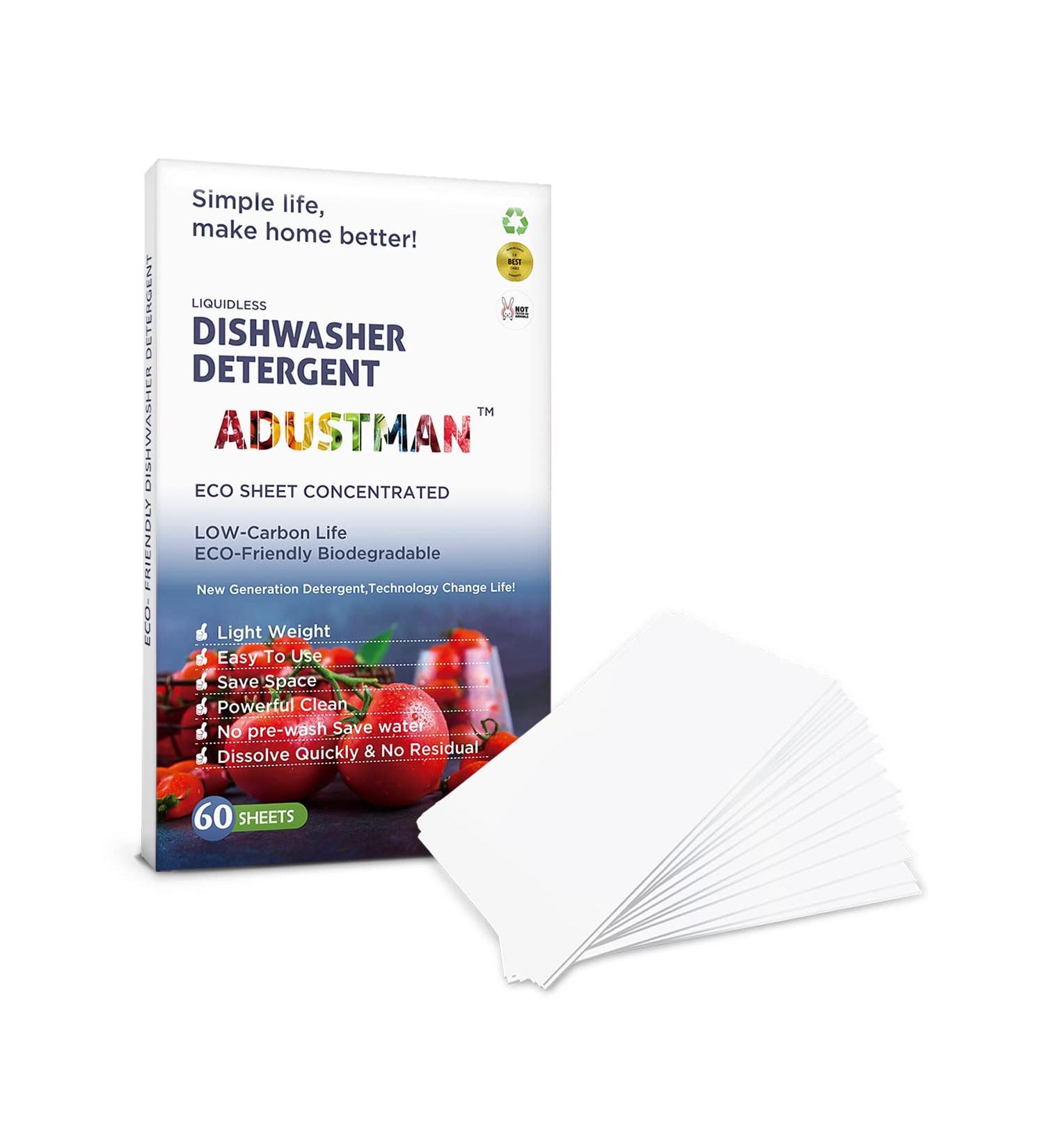 Eco-Friendly Dishwasher Detergent Pods - 60 Count Unscented for Powerful Cleaning - Convenient & Easy to Use - Buy Online on GoSupps.com