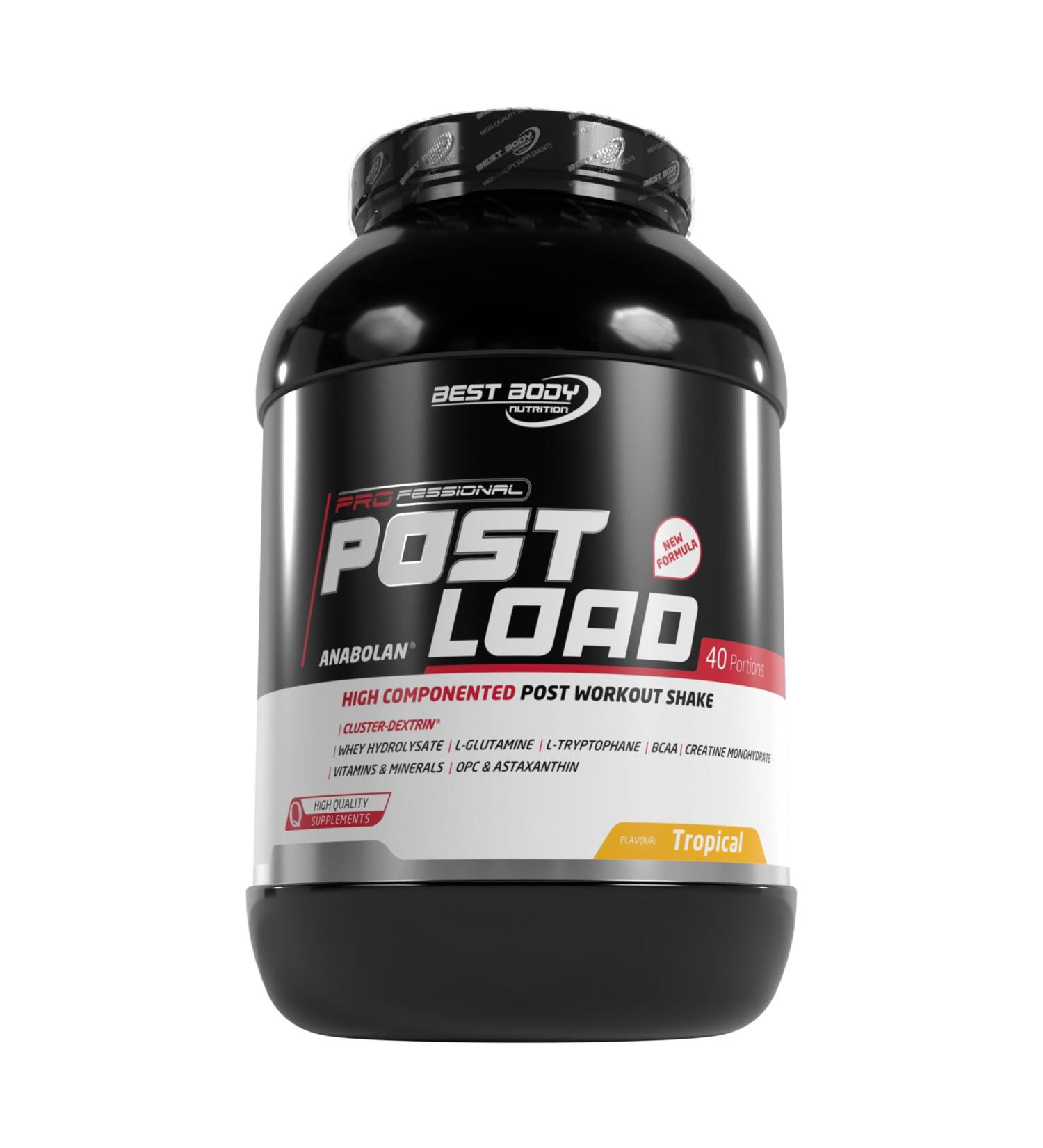 Best Body Nutrition Professional Post Load 2.0 - Tropical All-in-One Workout Shake with BCAA Glutamine & Creatine | 1800g International Shipping Available - Buy Online on GoSupps.com