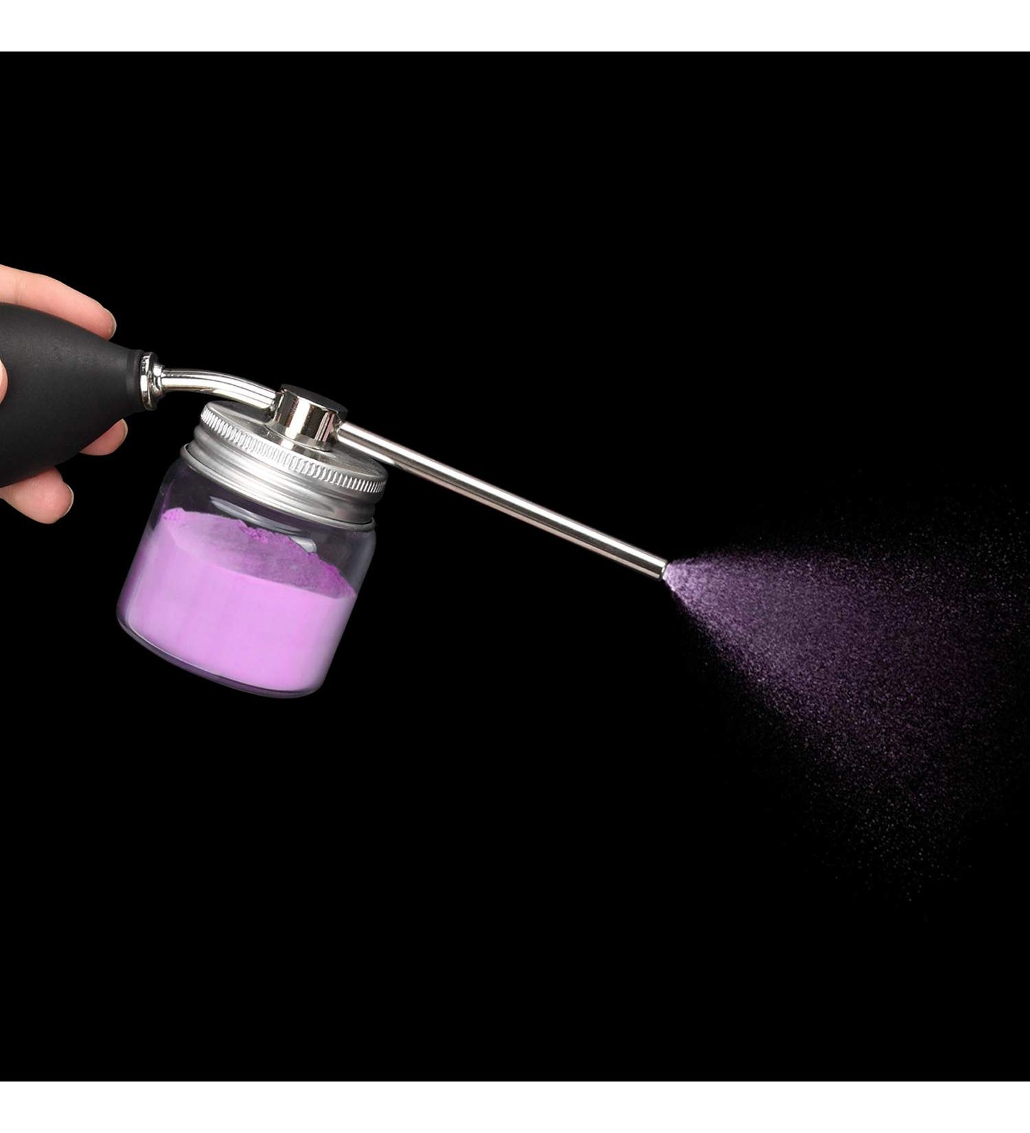 Buy No LIVE Powder Spray Bottles - Portable Hairdressing Tools & Nozzle Pumps for Hair Loss | International Shipping Available - Buy Online on GoSupps.com