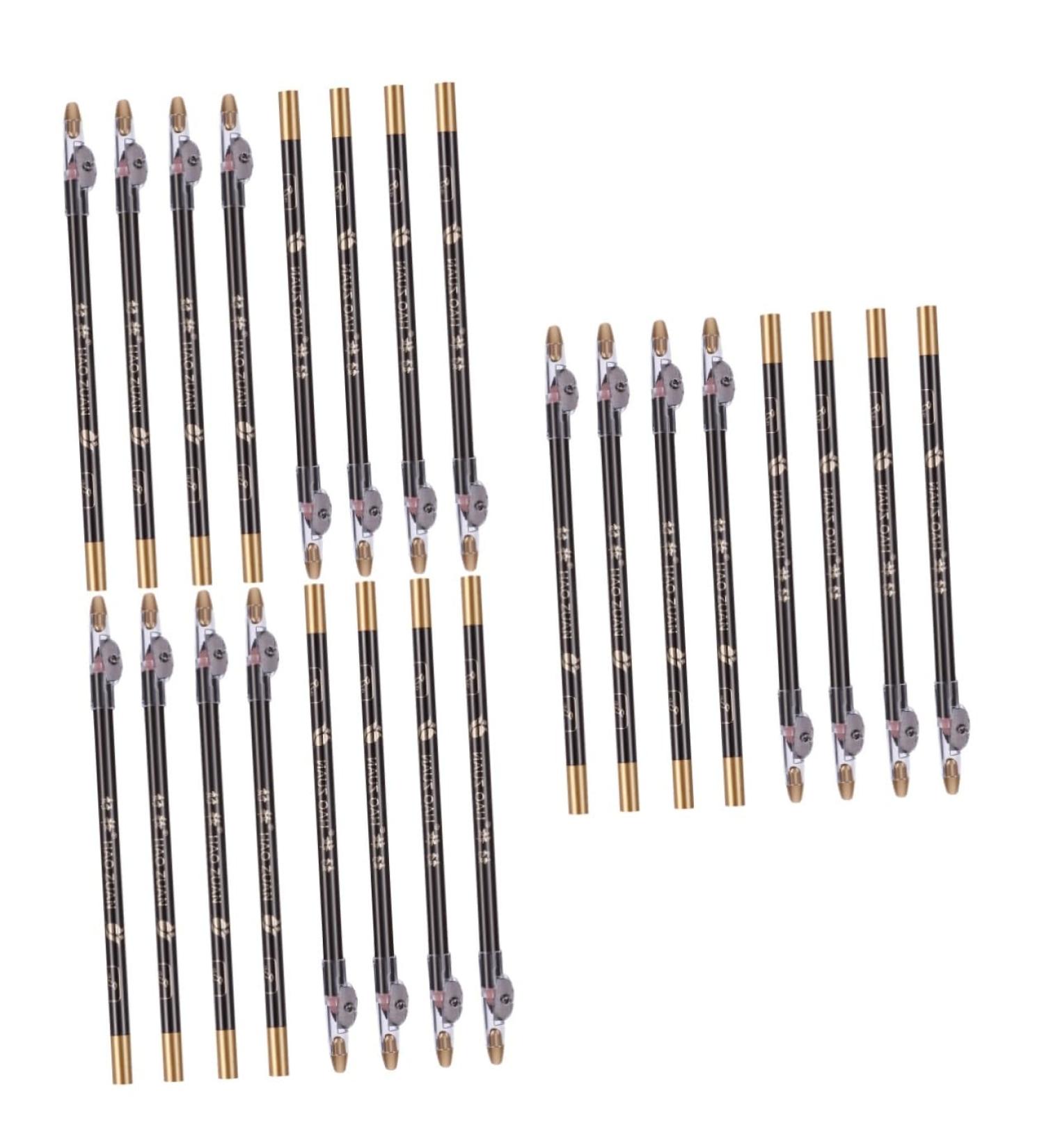 Healeved 24 Pcs Wooden Makeup Pencils Eyebrow Makeup Tool Eyeliner Sharpener 1 count (Pack of 1) Blackx3pcs - Buy Online on GoSupps.com