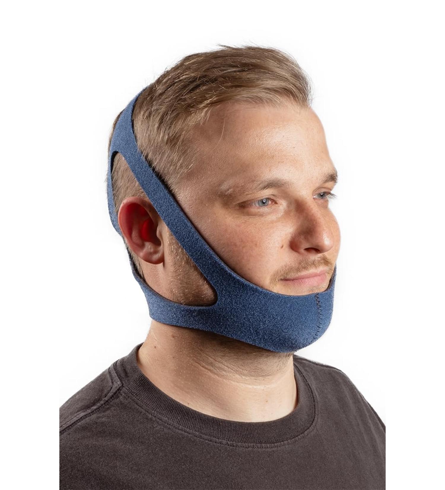 LifeSource Anti Snoring Chin Strap for CPAP Users - Adjustable Breathable Latex Free Sleep Support | Made in USA - Men & Women Snoring Solution - Buy Online on GoSupps.com