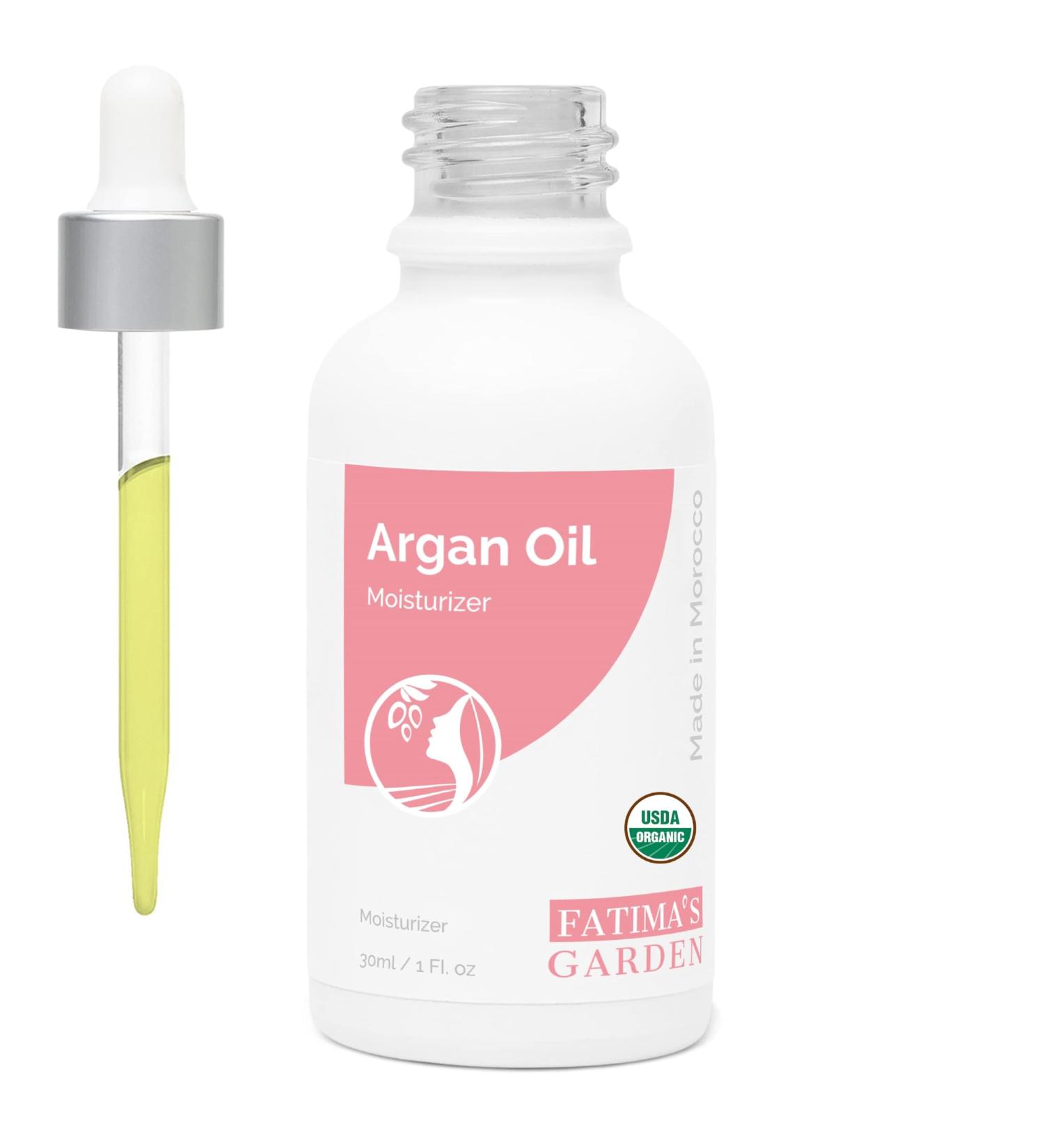 Fatima's Garden 100% Organic Argan Oil 30ml | Anti-Aging Moisturizer for Face Hair Body & Nails | International Shipping Available - Buy Online on GoSupps.com
