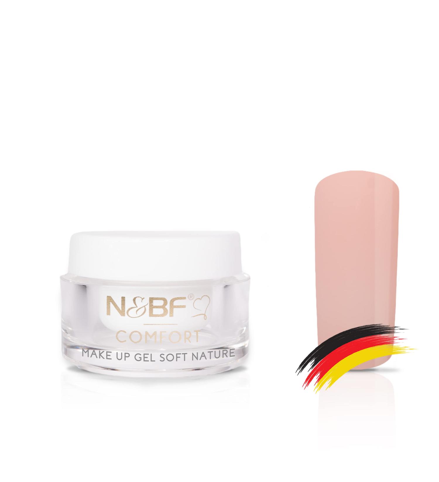 N&BF 5ML Comfort Line Make Up Gel Soft Nature - High Quality Camouflage Cover Gel for Gelnageln | Professional Medium Viscosity Nail Gel Made in Germany - Buy Online on GoSupps.com