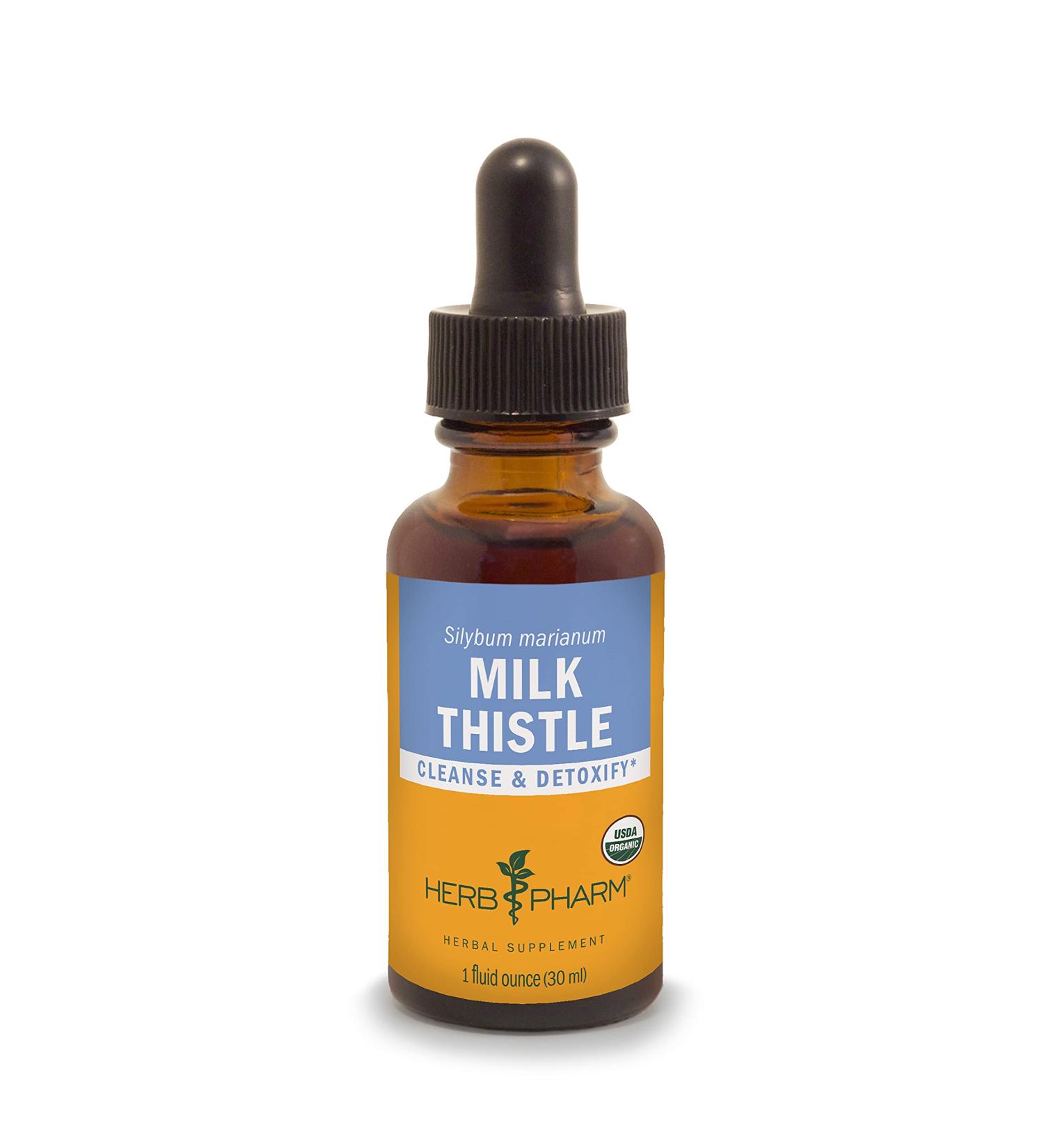 Herb Pharm Milk Thistle Extract 1 fl oz - Support Liver Health & Detox - Buy Online on GoSupps.com