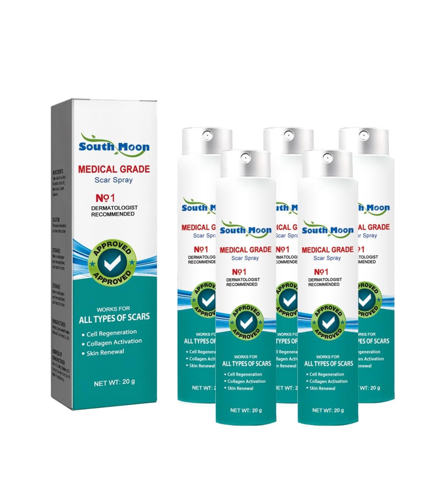 VOIV Scar Remover Spray 20g 5pcs - Relieves Itching, Removes Dark Acne - Dermatologist Recommended for All Types of Scars - Buy Online on GoSupps.com