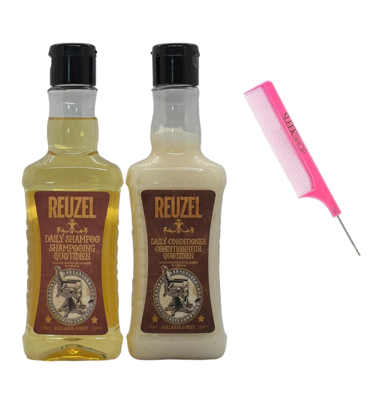 yper Comb + R z DAILY SHAMPOO (11.83 oz / 350 mL) + DAILY CONDITIONER (11.83 oz / 350 mL) Men Hair Styling Product for Man (w/SIeekshop Pink Comb) (Daily Shampoo (11 oz) + Conditioner (11 oz))