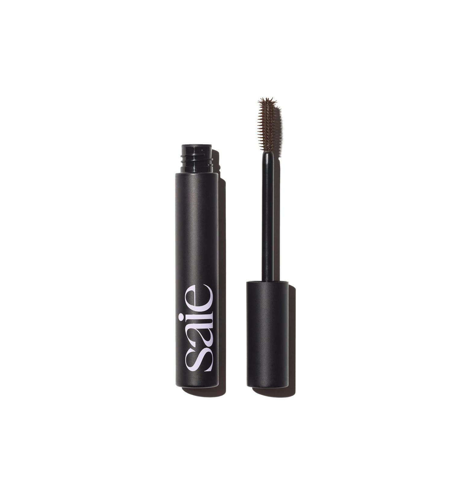 Saie Mascara 101 - Lengthening & Volumizing Brown Mascara - Strengthening Formula (0.31 oz) - Buy Online on GoSupps.com