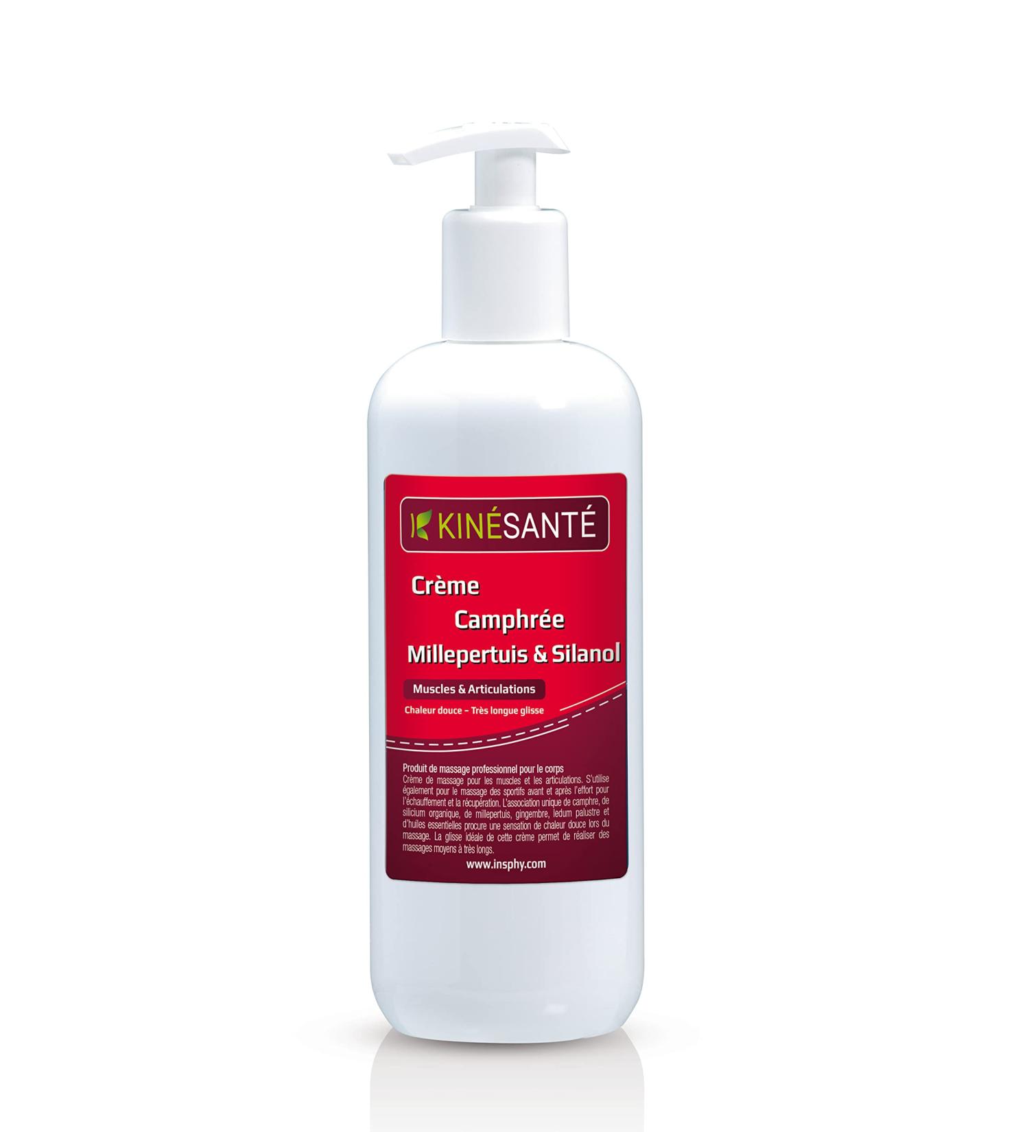 Cr me de massage Camphr e Millepertuis & Silicium (500 ml) 500 ml (Lot de 1)