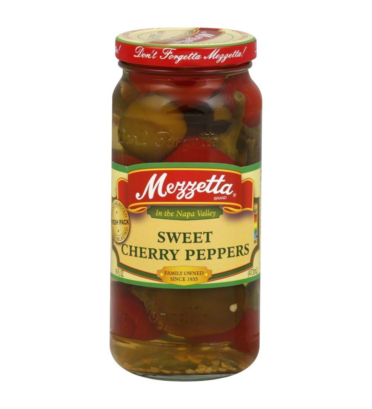 Mezzetta Cherry Peppers Sweet 16.0 OZ(Pack of 4)