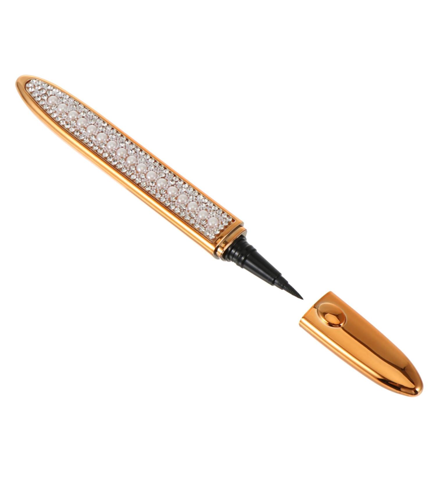 Balacoo Self Adhesive Mascara Makeup Eyeliner Beauty Tools Black Makeup Supplies Cosmetics No Smudge 1 count (Pack of 1) Golden - Buy Online on GoSupps.com