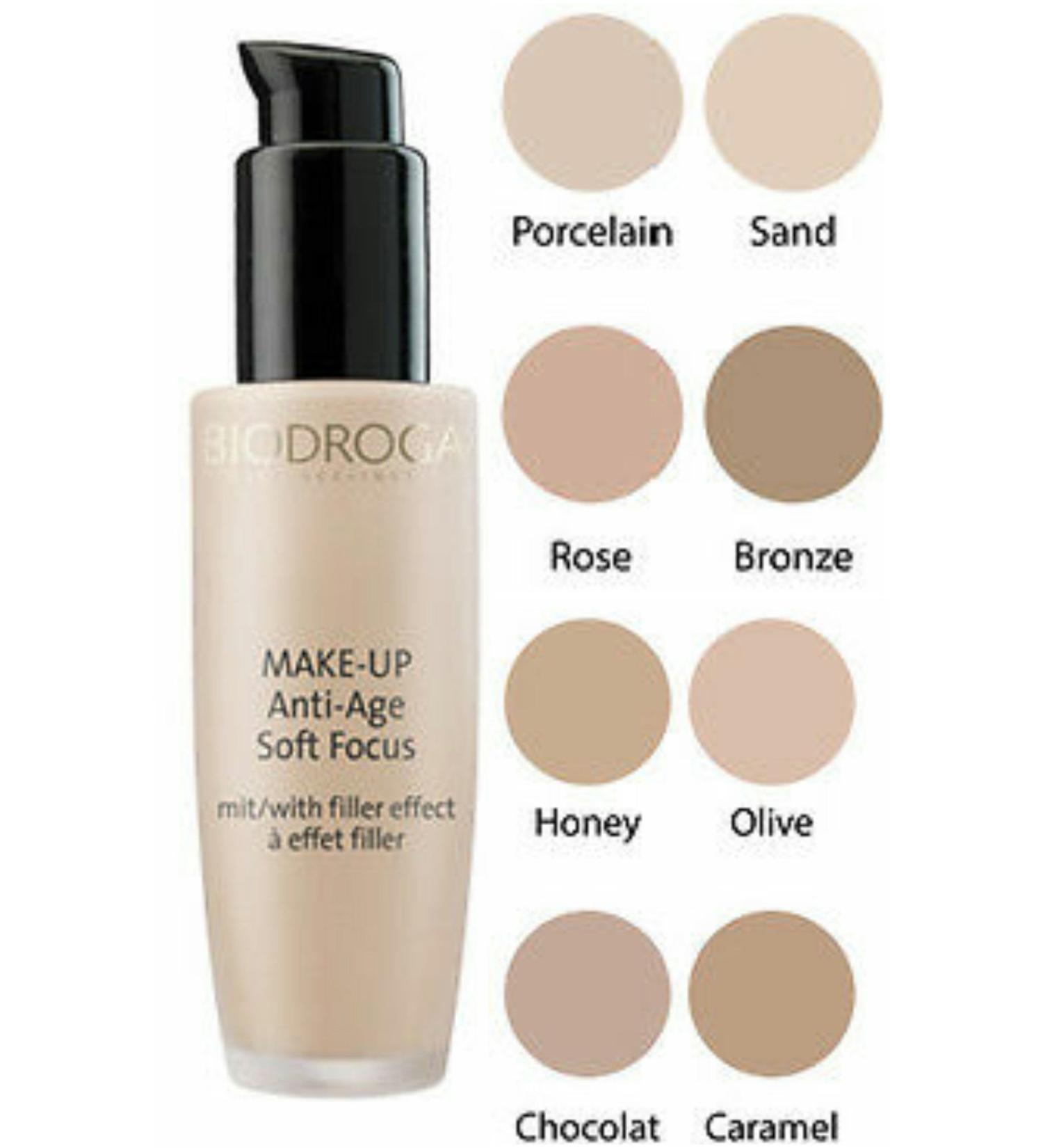 Biodroga Make-up Anti Age Soft Focus - 01 Porcelain - 30 Ml. For a Natural and Even Look of the Complexion.