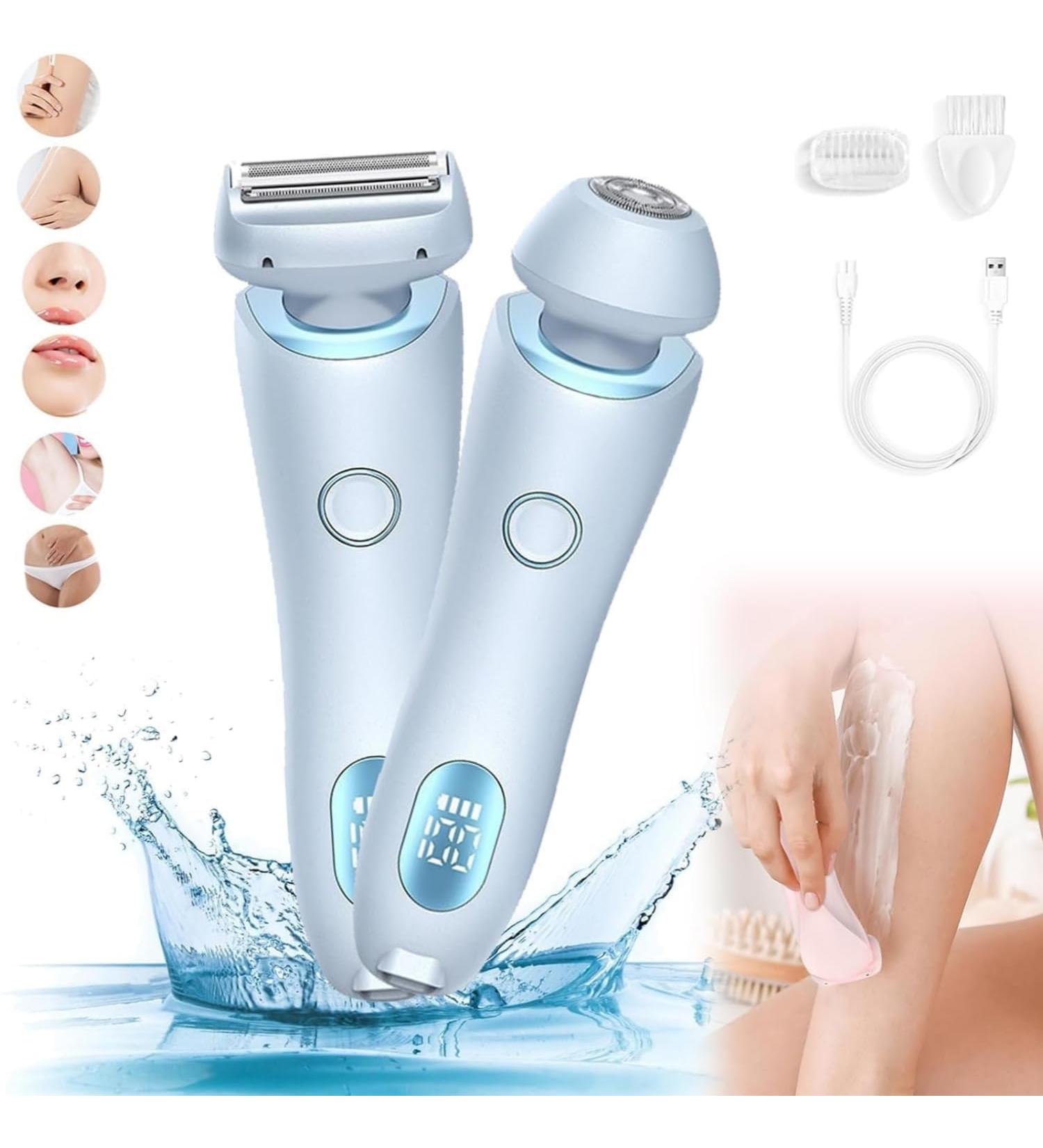 Modira Shaver Modira Mermaid Shaver SilkGlide Pro - 2024 Best Silk Glide Razor Gleam Pro 3.0 Shaver for Women Livora Electric Razor 2 in 1 Electric Shaver Razors for Women (Blue) - Buy Online on GoSupps.com