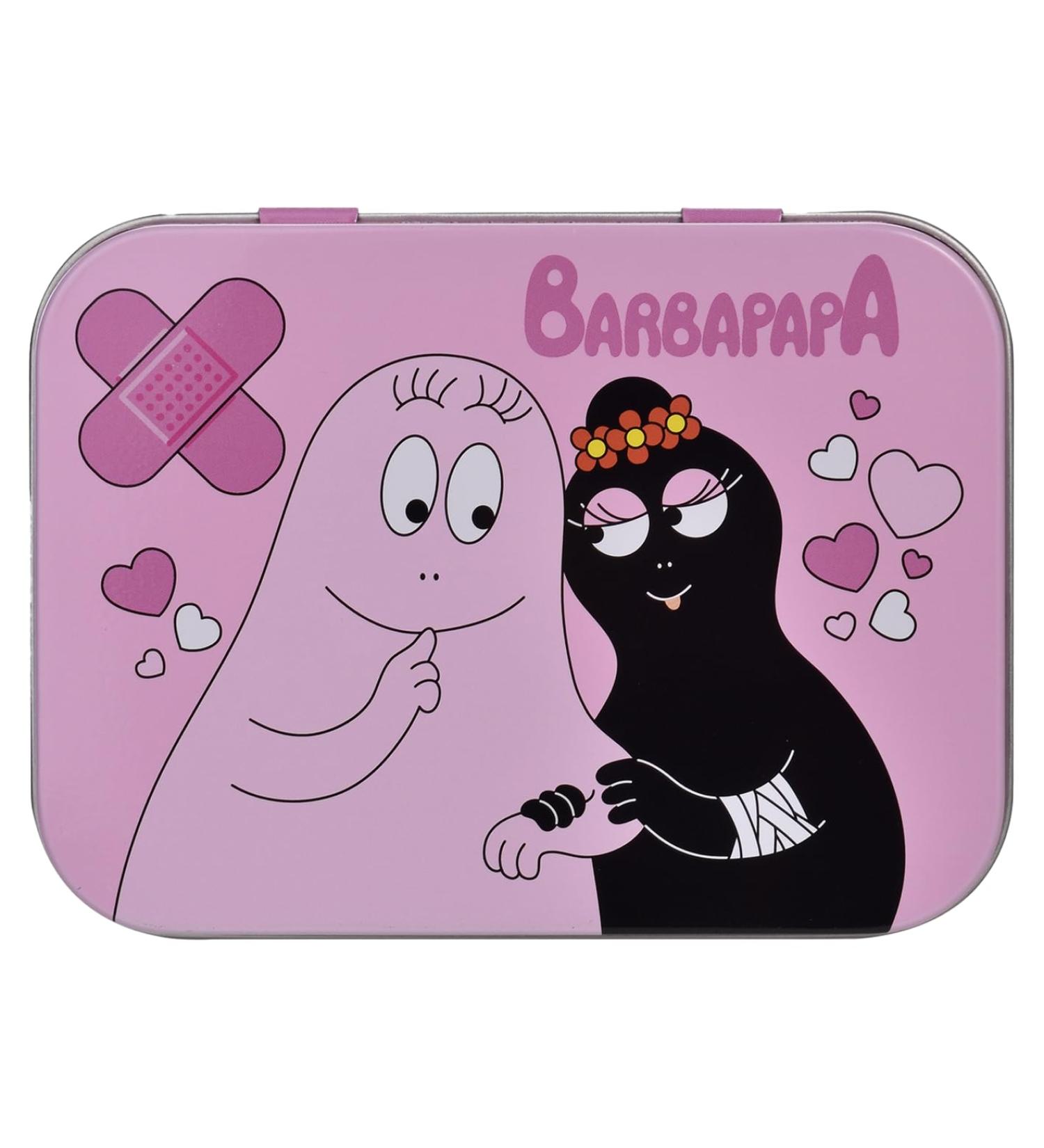 Barbapapa Children's Plaster Set - 4 Pieces in Metal Box | Cute & Portable Storage for Kids | Ideal for Backpacks & Handbags - Buy Online on GoSupps.com