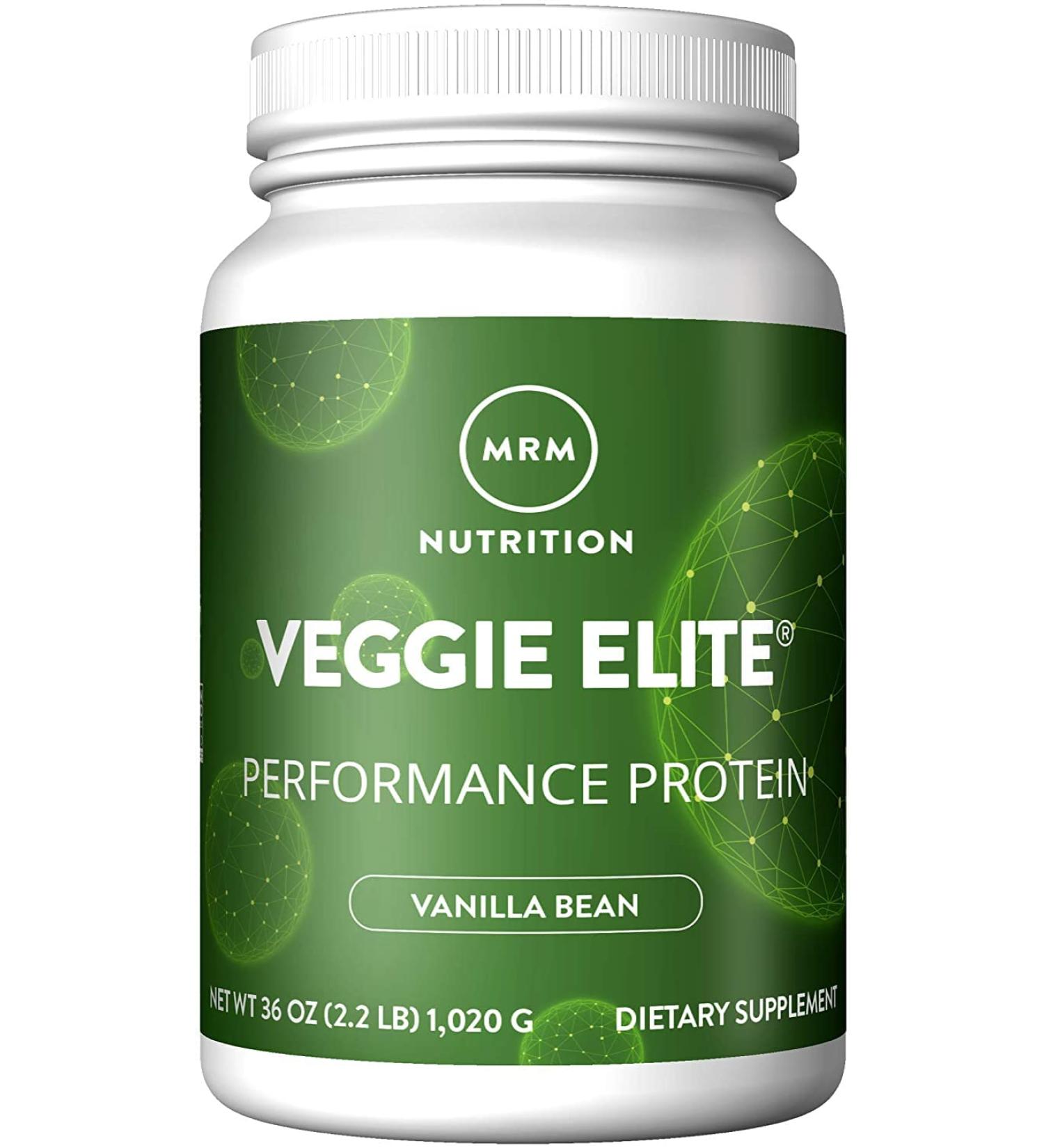 MRM Smooth Veggie Elite Performance Protein Vanilla Bean - 36 oz (1020 g) - Plant-Based Protein Powder for Muscle Recovery & Energy Boost - Buy Online on GoSupps.com