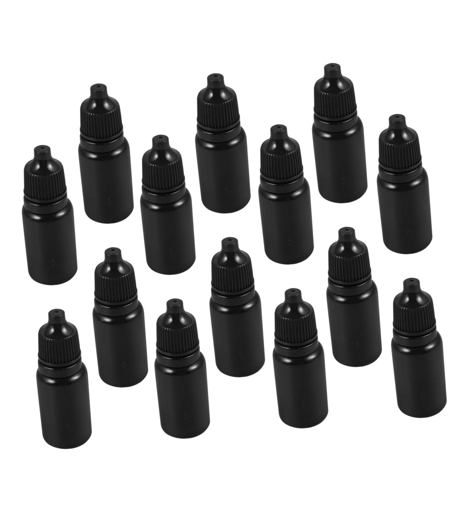 Baluue 24pcs Eye Drops Bottle Squeeze Bottle Dispenser Eye Liquid Bottles Black Pe Plastic Black 6.00X2.00X2.00CM - Buy Online on GoSupps.com