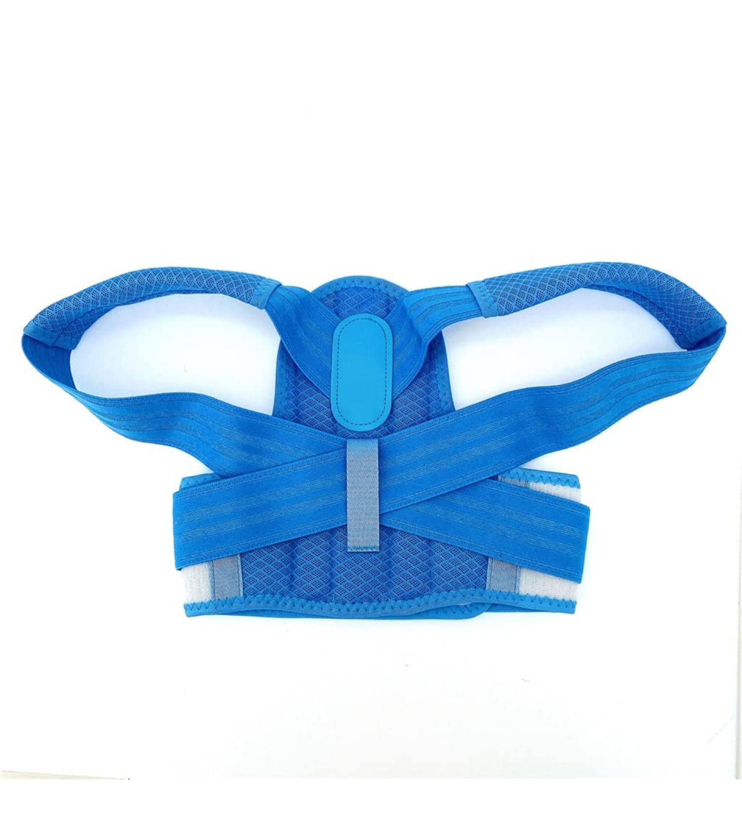 DFHBFG Adjustable Posture Corrector Back Support Belt - Orthopedic Corset for Spine & Lumbar Support (Large Blue) | Improve Your Posture Today - Buy Online on GoSupps.com