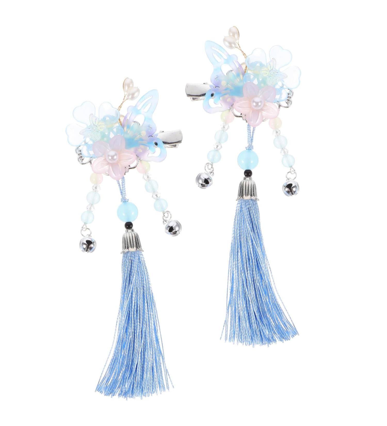 Ipetboom 1 Pair Butterfly Hair Clip Temperament Hair Clip Hair Styling Accessories Chinese Hair Accessories Hair Barrettes Hair Clips for Thick Hair Alloy Child China Pearl - Buy Online on GoSupps.com