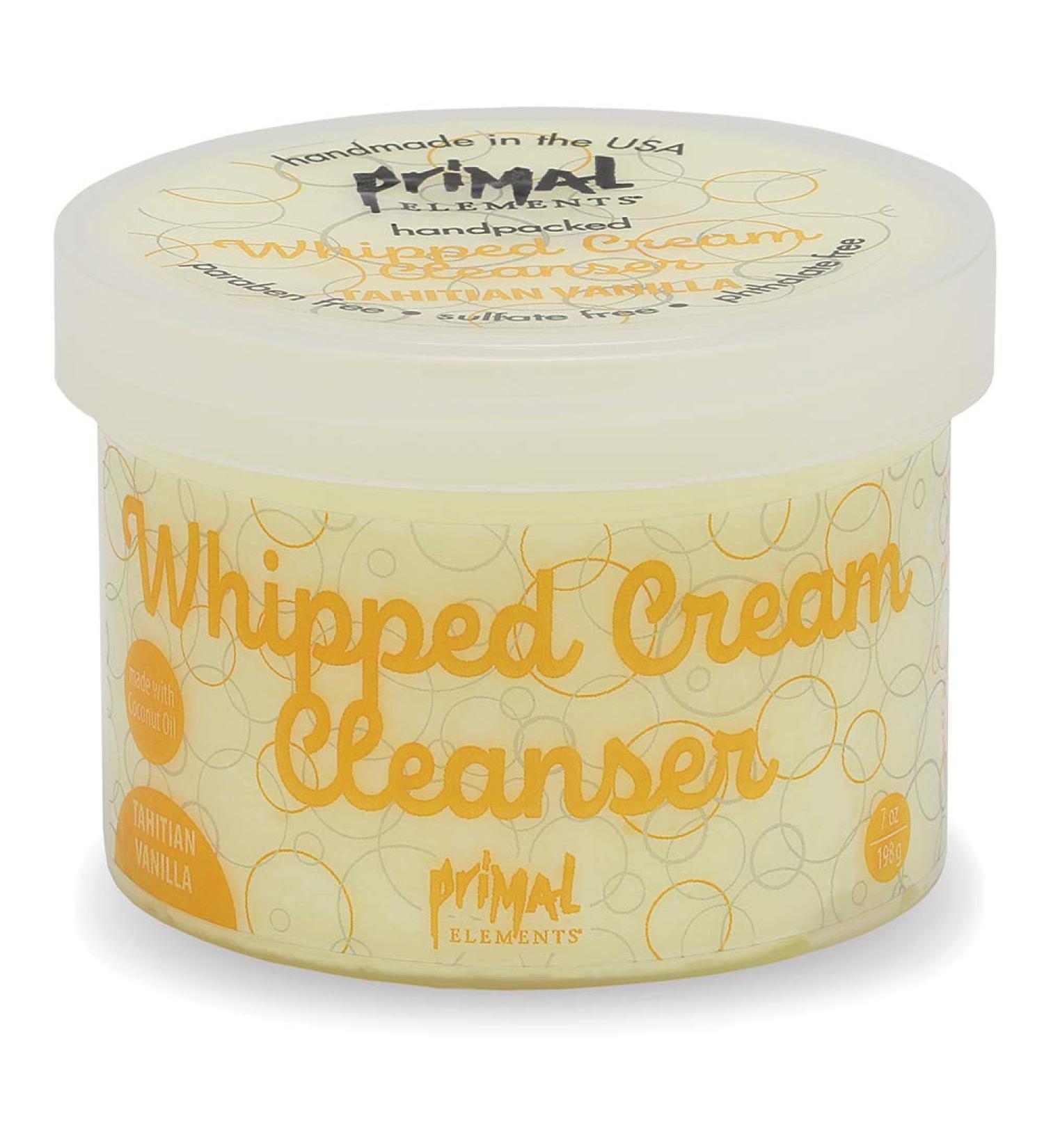 Primal Elements Tahition Vanilla Whipped Cream Cleanser 7 Ounce