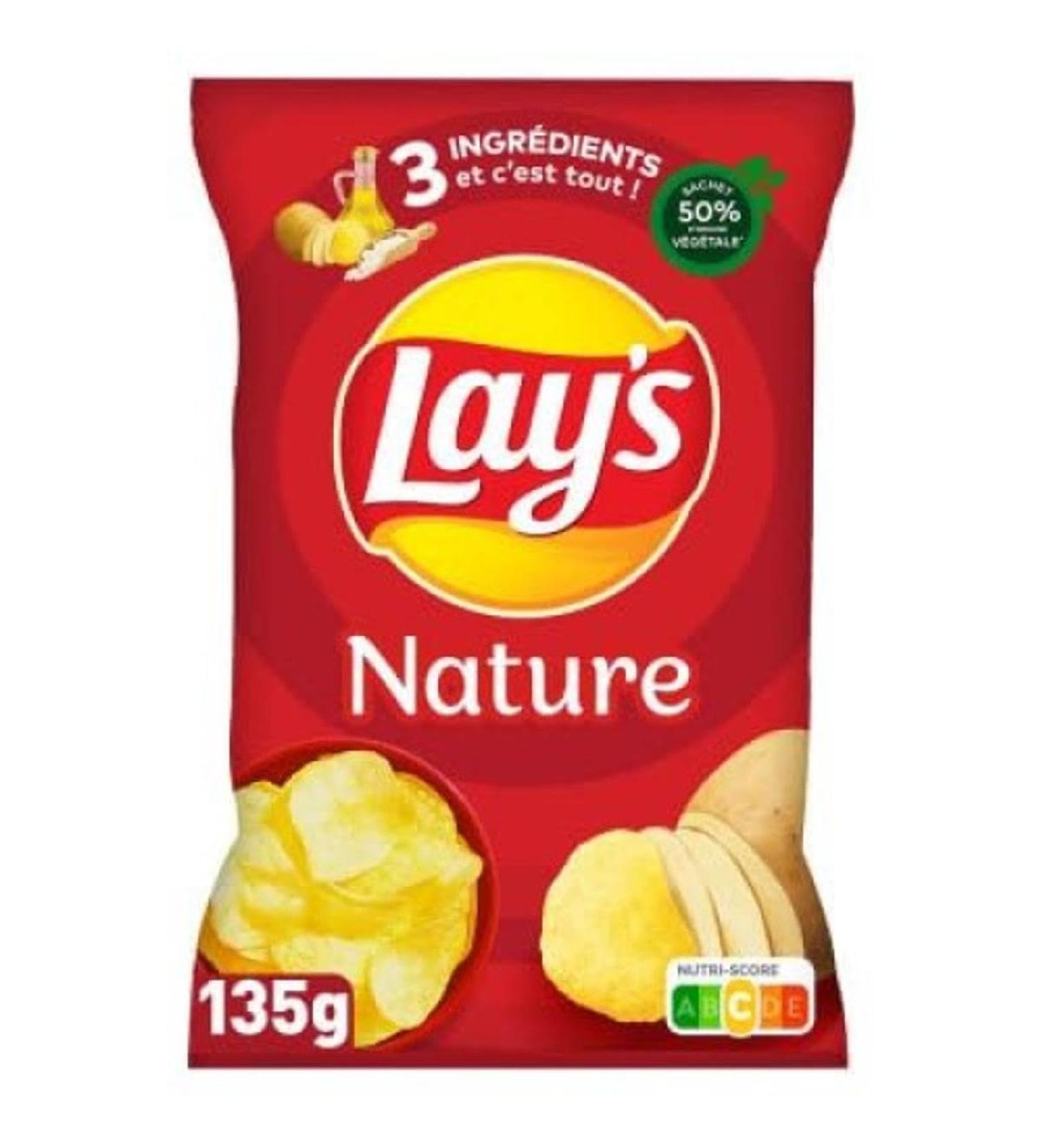 Lay's Chips nature 135 g - Pack of 135g