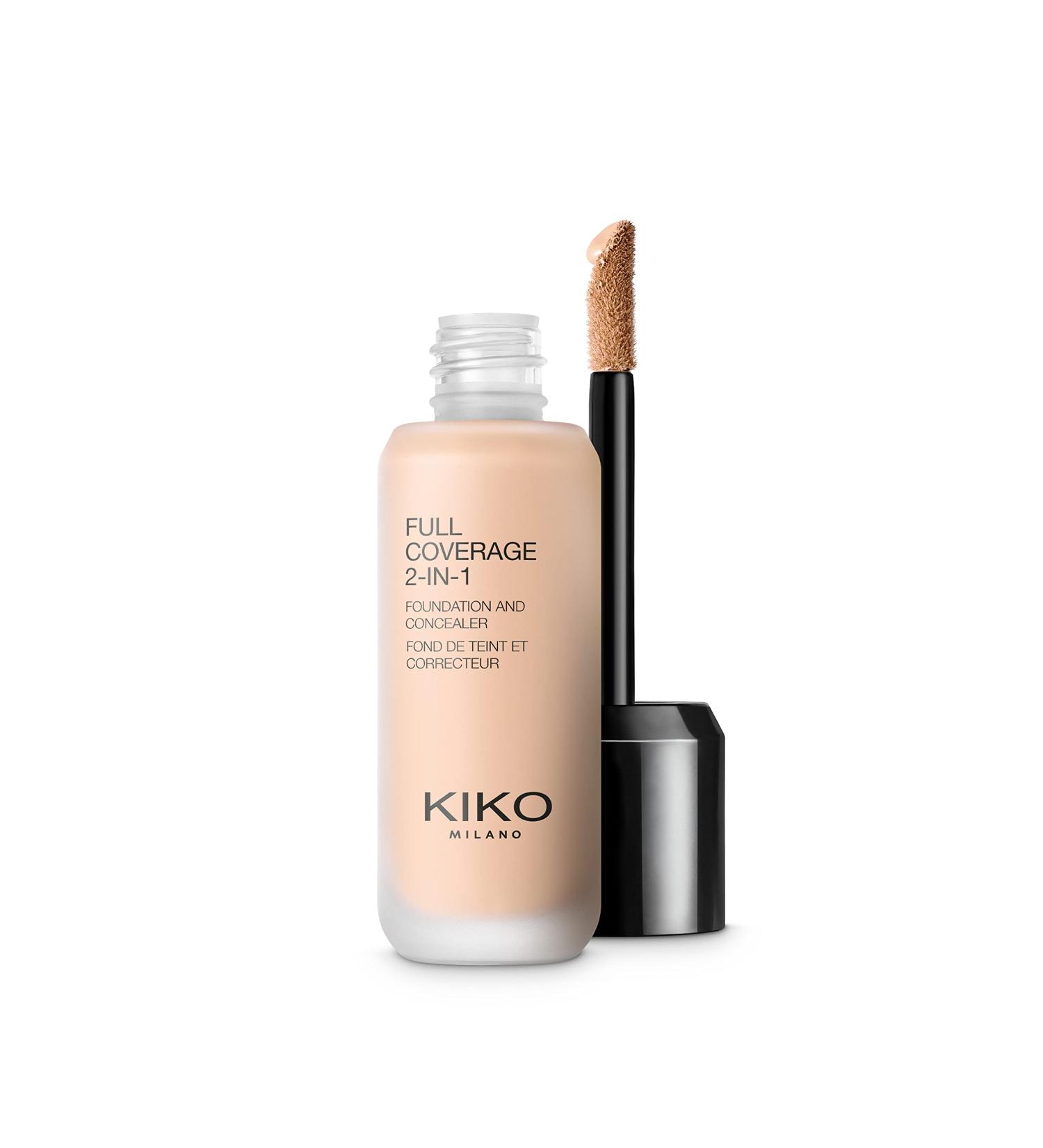 KIKO Milano Full Coverage 2-in-1 Foundation & Concealer WR15 - Warm Rose 15 - Buy Online on GoSupps.com