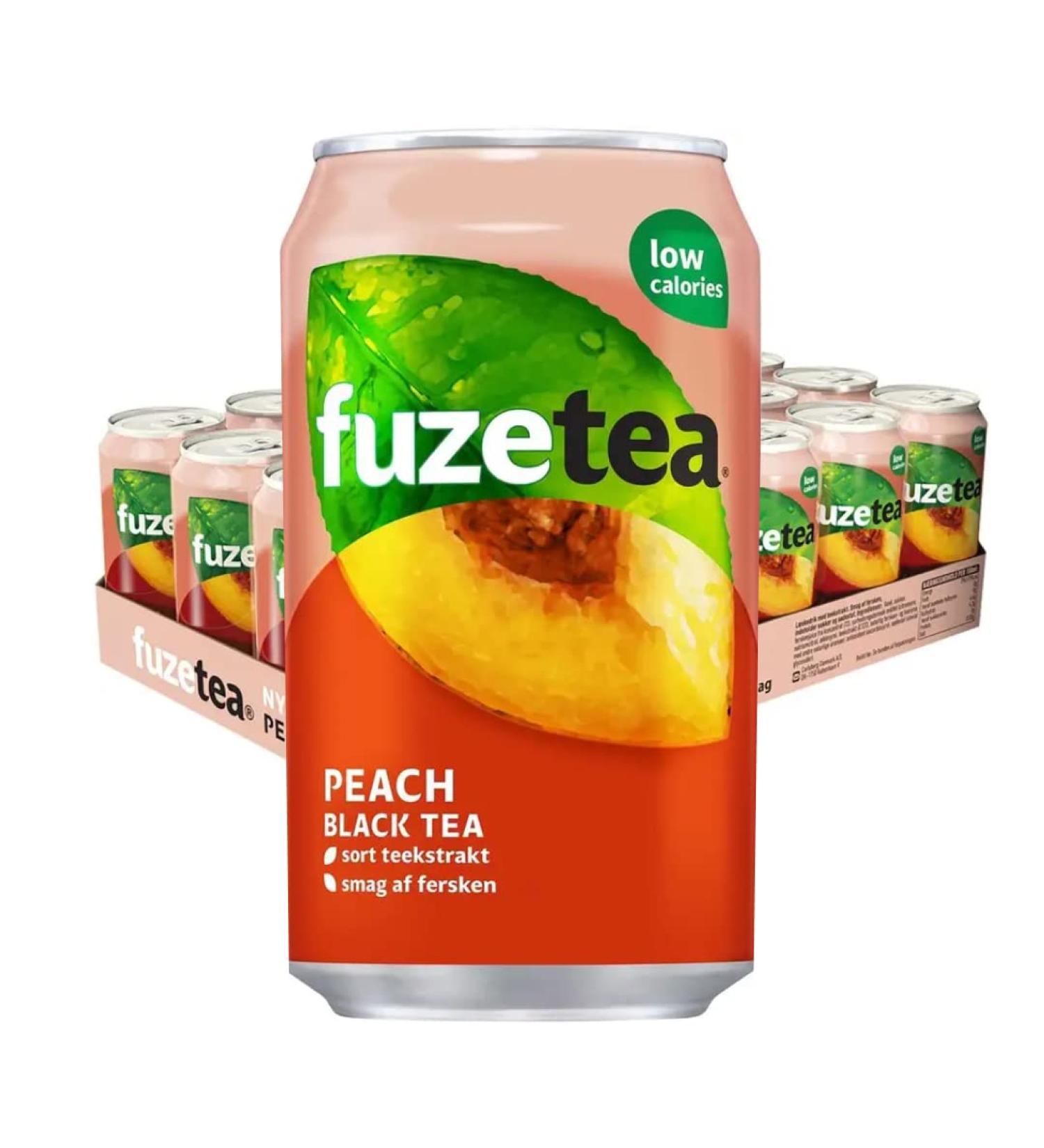 Fuze Tea Fuze Tea Peach Black Tea 330 ml. / Tray 24 Blikken