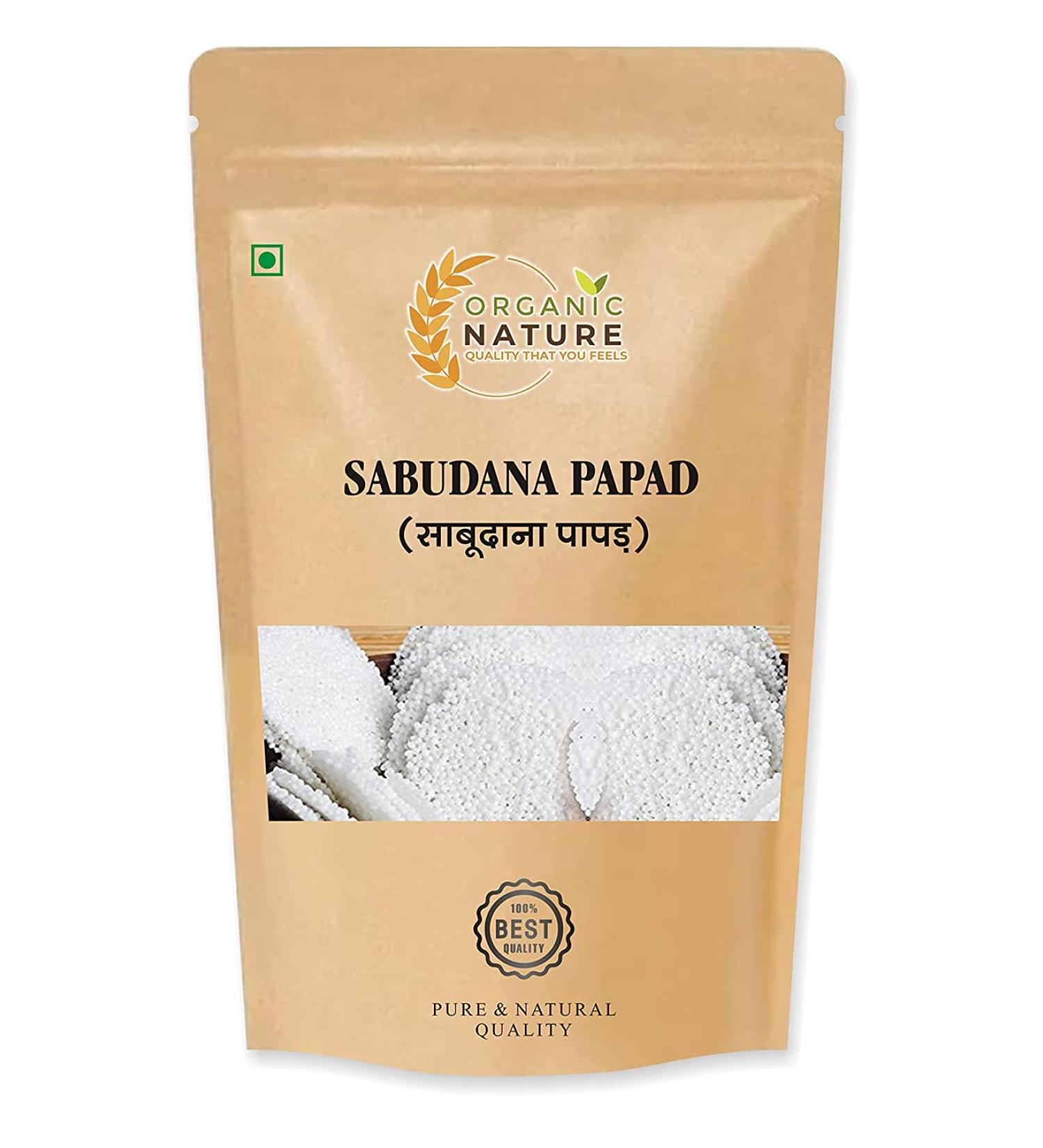 Green Velly ORGANIC NATURE : Homemade Sabudana (Sago) Papad | SABUDANA KHICHIYA (Pack of 400 Gram) - Buy Online on GoSupps.com