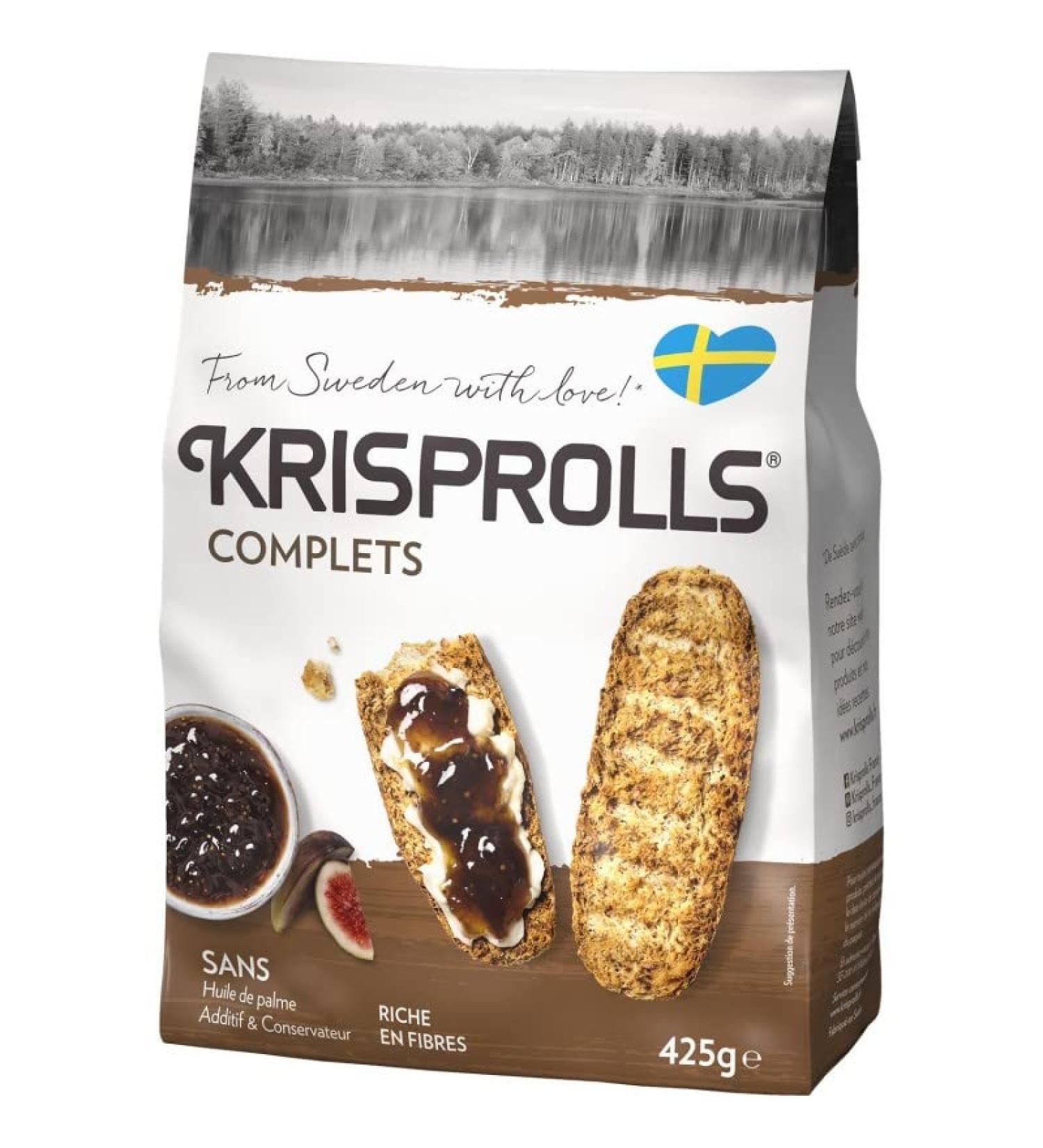 KRISPROLLS - Wholemeal Bread Without Added Sugar 425G - (Pack of 4) - Buy Online on GoSupps.com