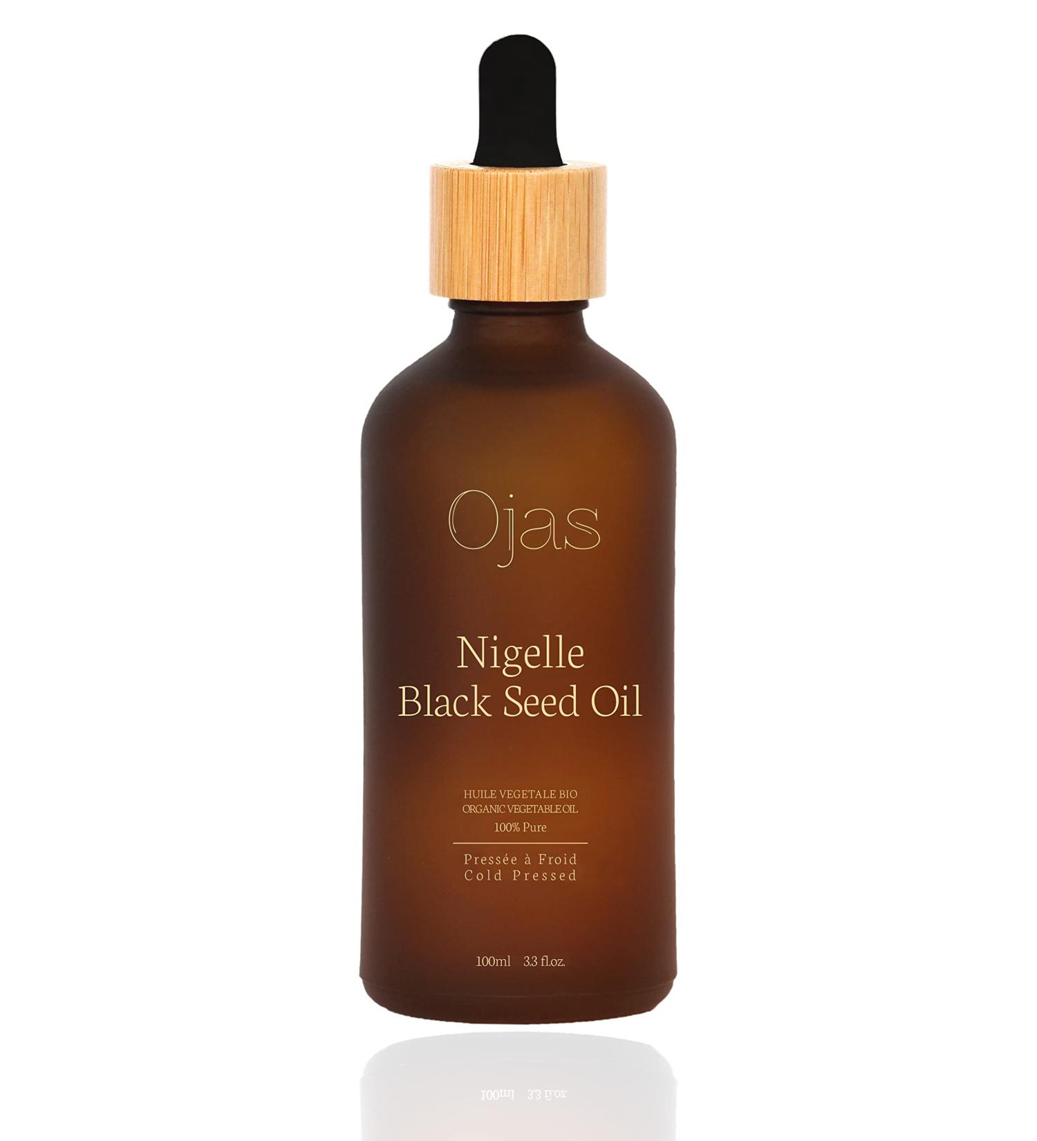 Ojas - Organic Black Cumin Oil (Black Seed Oil) from India | 100% Pure Virgin Natural & Cold Pressed - 3.5 oz. (100 ml) - Buy Online on GoSupps.com