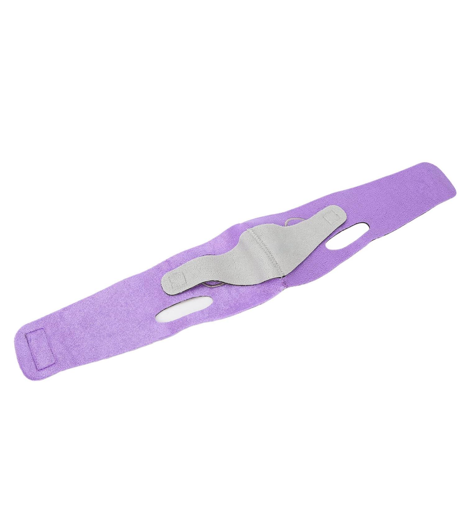 Qukaim Facial Slimming Strap Face Lifting Band V Line Elastic Graphene Breathable Adjustable Strap for Slimming Face Purple - Buy Online on GoSupps.com