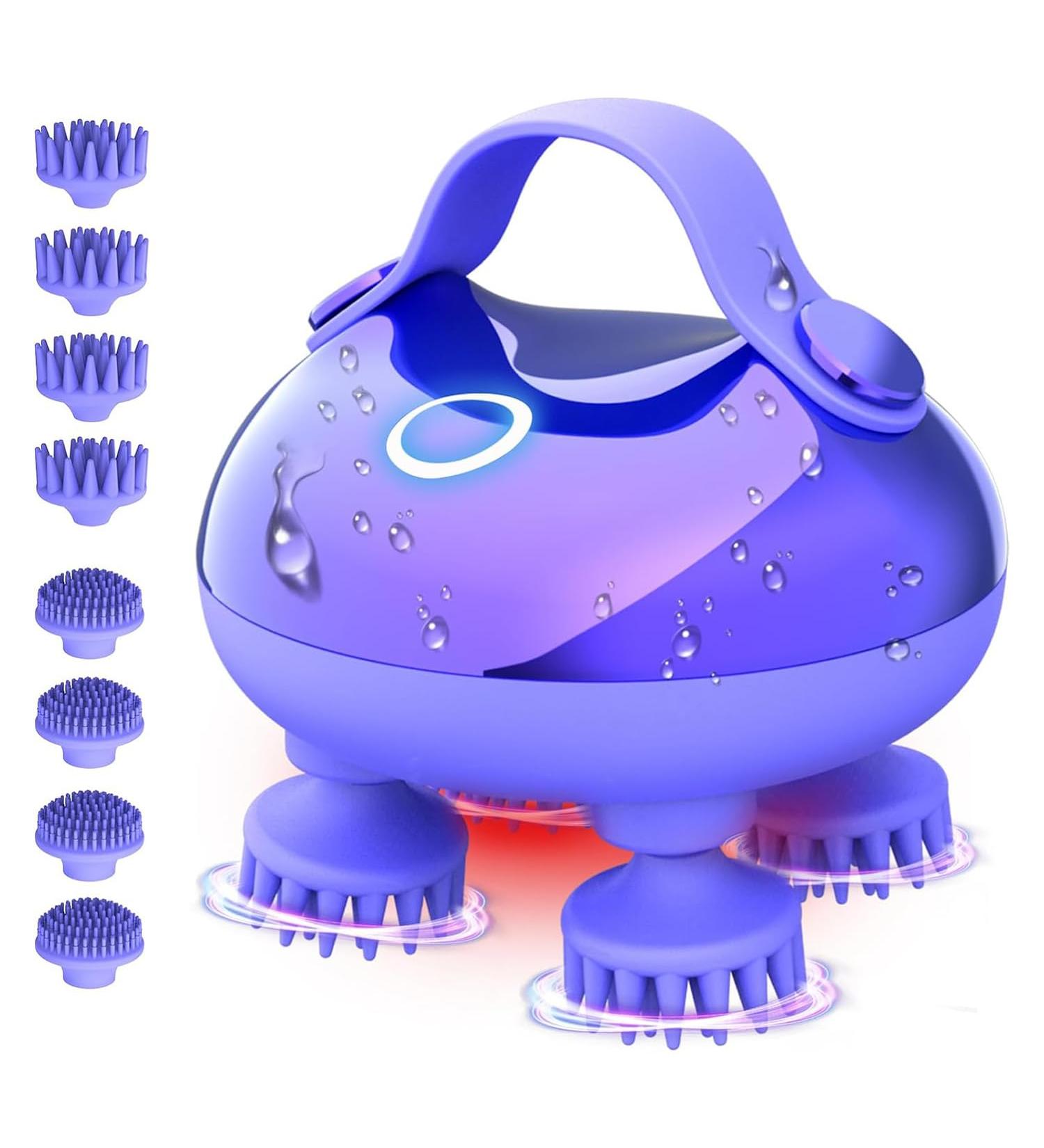 Zonttr Portable Waterproof Scalp Massager for Hair Growth - Electric Head Massager for Relaxation - Buy Online on GoSupps.com