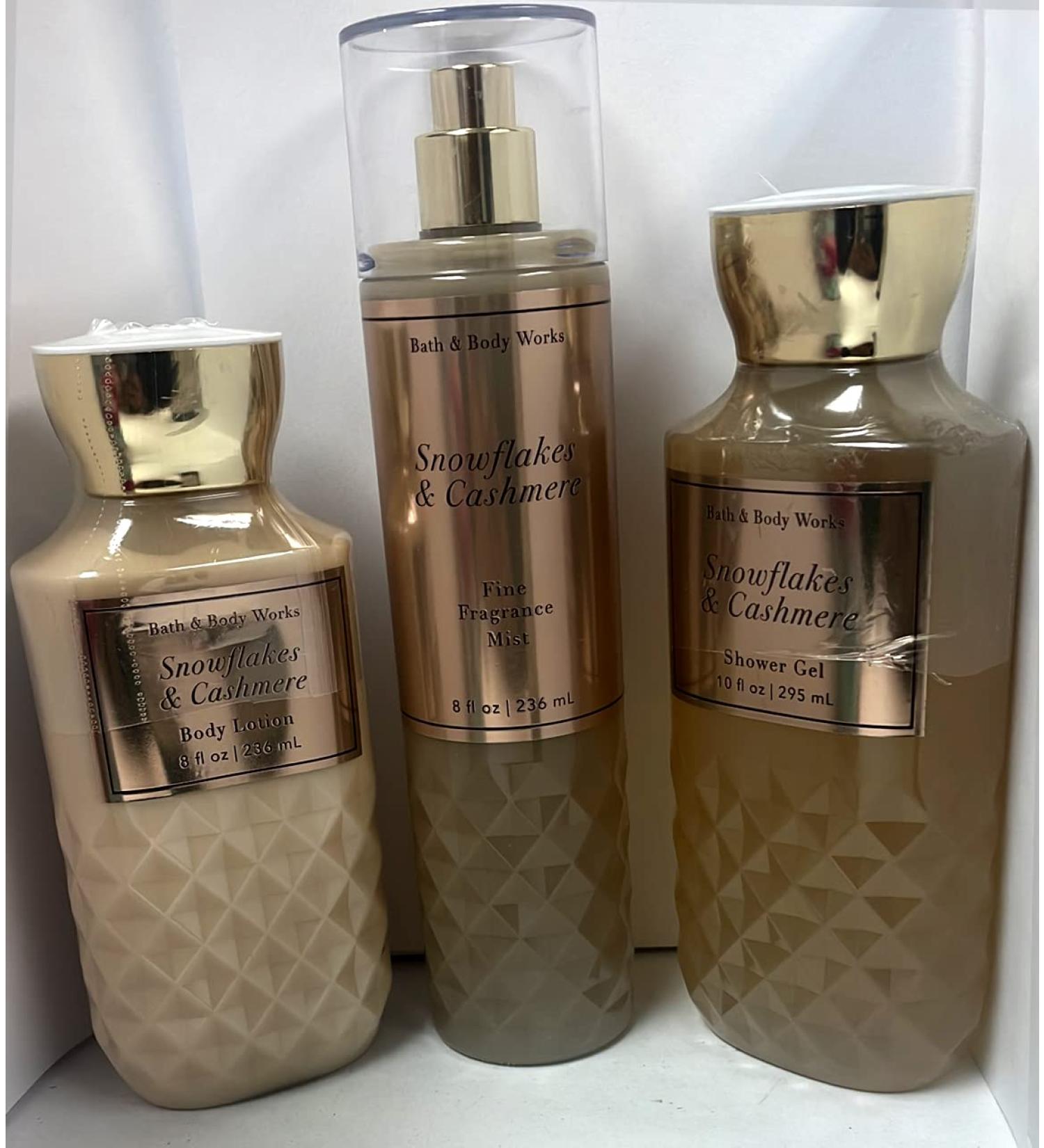 Bath & Body Works Snowflakes & Cashmere 3pc Bundle Trio - Winter 2021 - Buy Online on GoSupps.com
