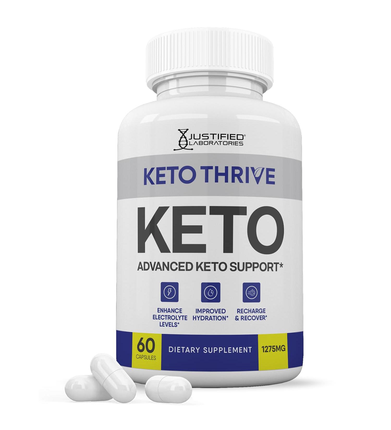 Keto Thrive Keto ACV Pills 1275MG Keto Support Blend Capsule Alternative to Keto ACV Gummies Formulated with Apple Cider Vinegar Extra Virgin Olive Oil Powder Green Tea Leaf 60 Capsules - Buy Online on GoSupps.com
