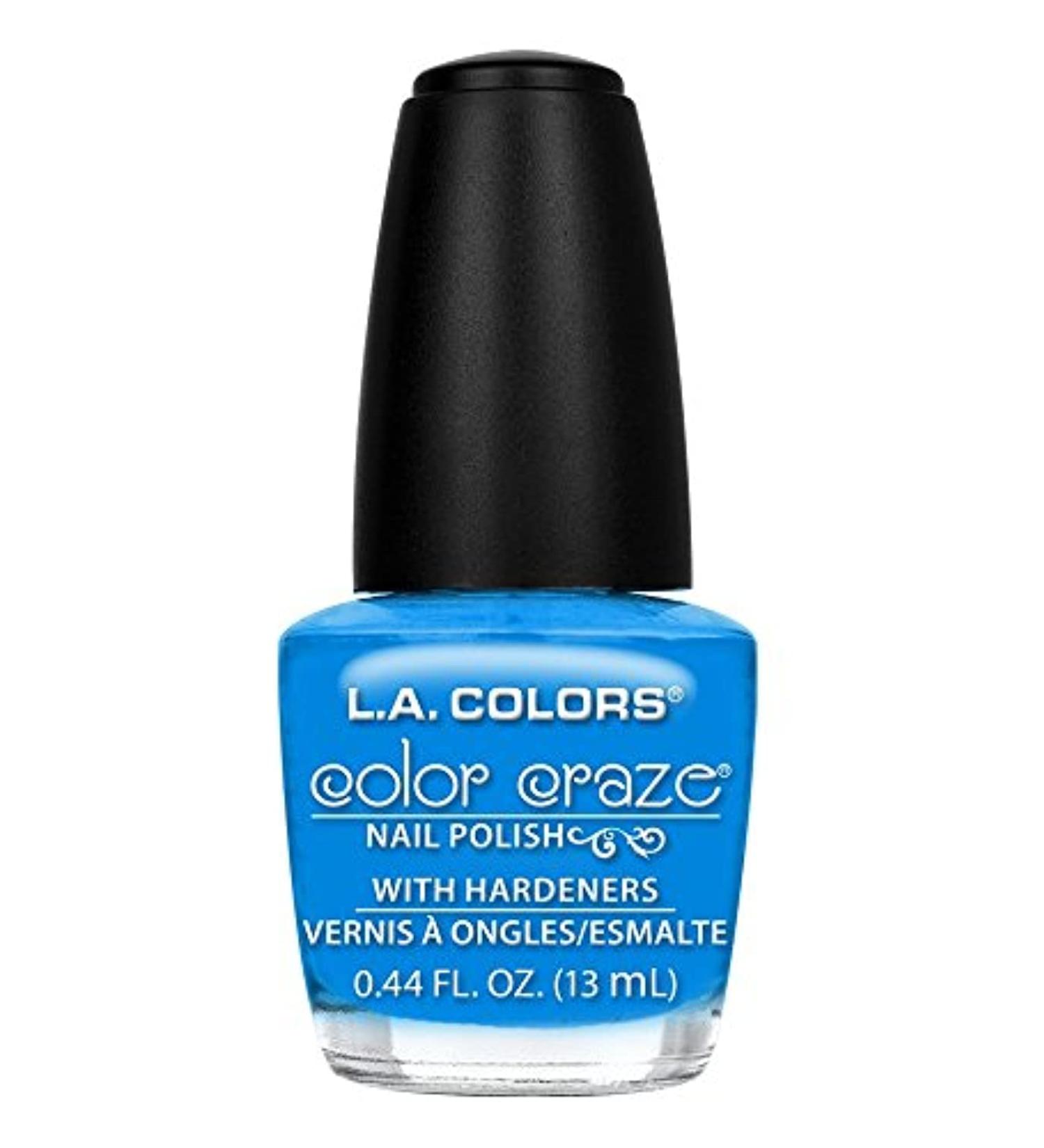 L.A. Colors Craze Nail Polish  Aquatic  0.44 Fluid Ounce Aquatic 0.44 Fl Oz (Pack of 1)