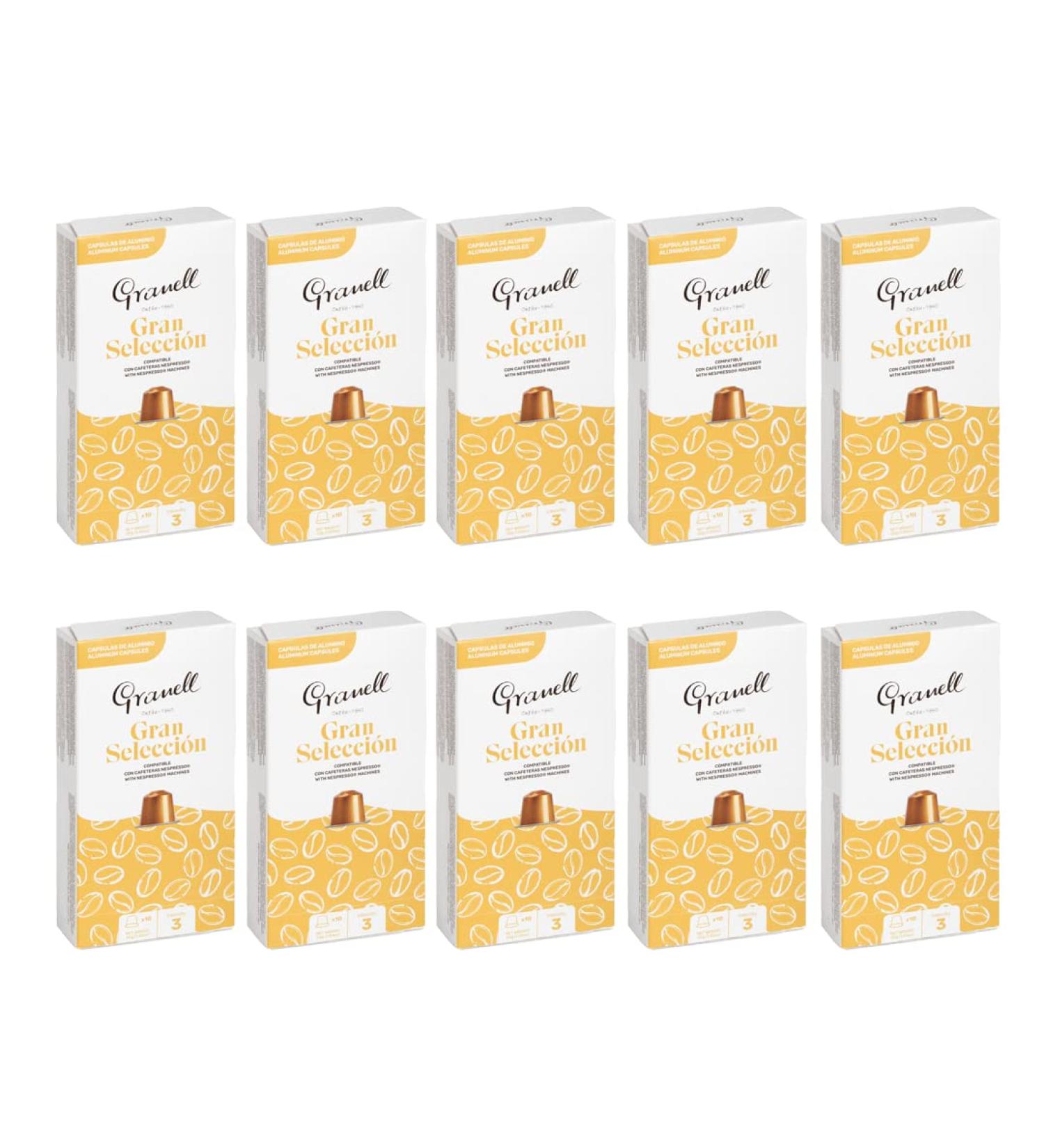 Granell Caf s 1940 - Daily Blends - Premium Espresso | Aluminum Capsules Compatible Nespresso 100% Arabica - 100 Aluminum Coffee Capsules - Buy Online on GoSupps.com