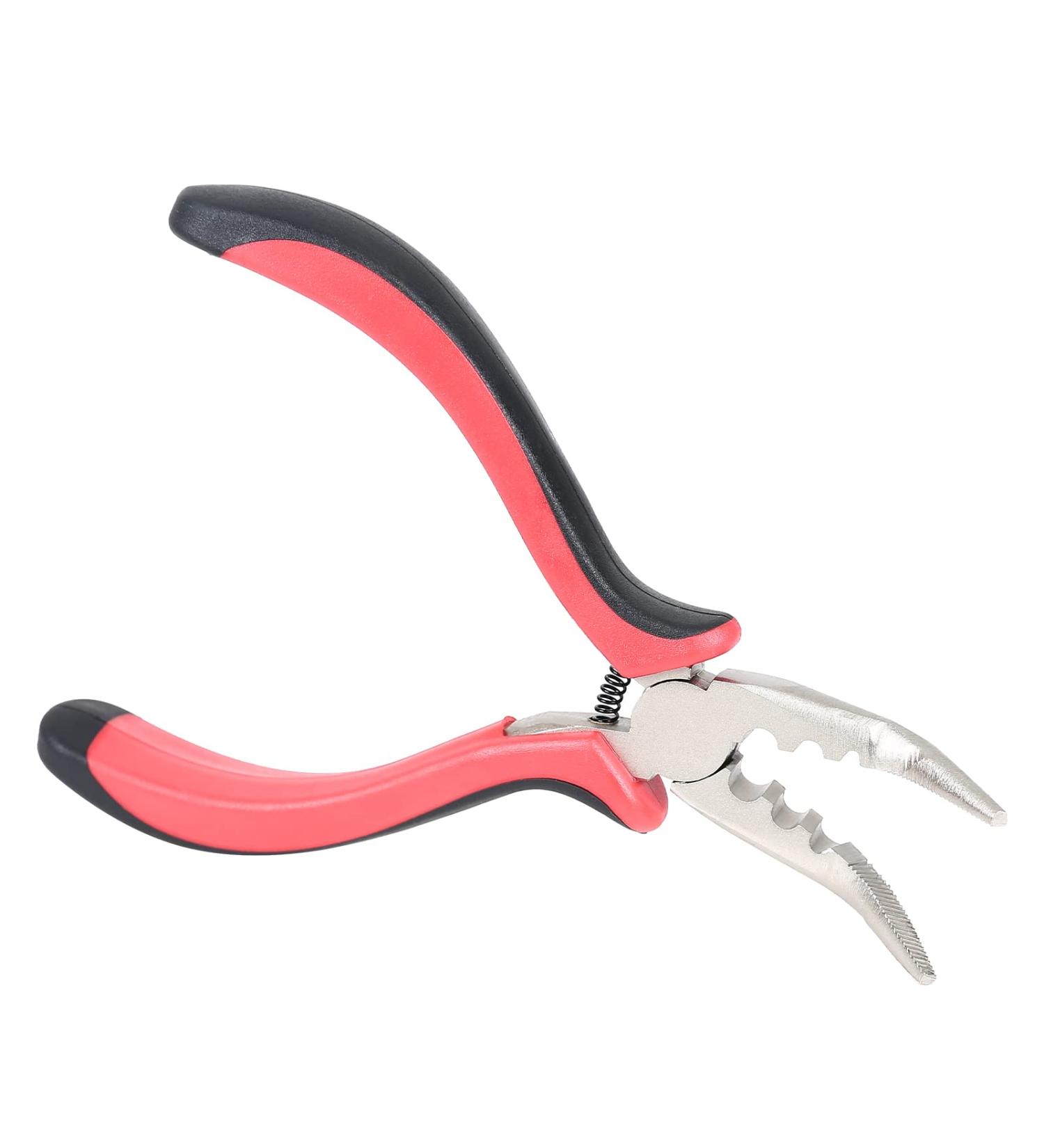 3-Hole Hair Extension Plier for Micro Nano Ring Hair Extensions - Black-Pink Needle Nose Pliers - Buy Online on GoSupps.com