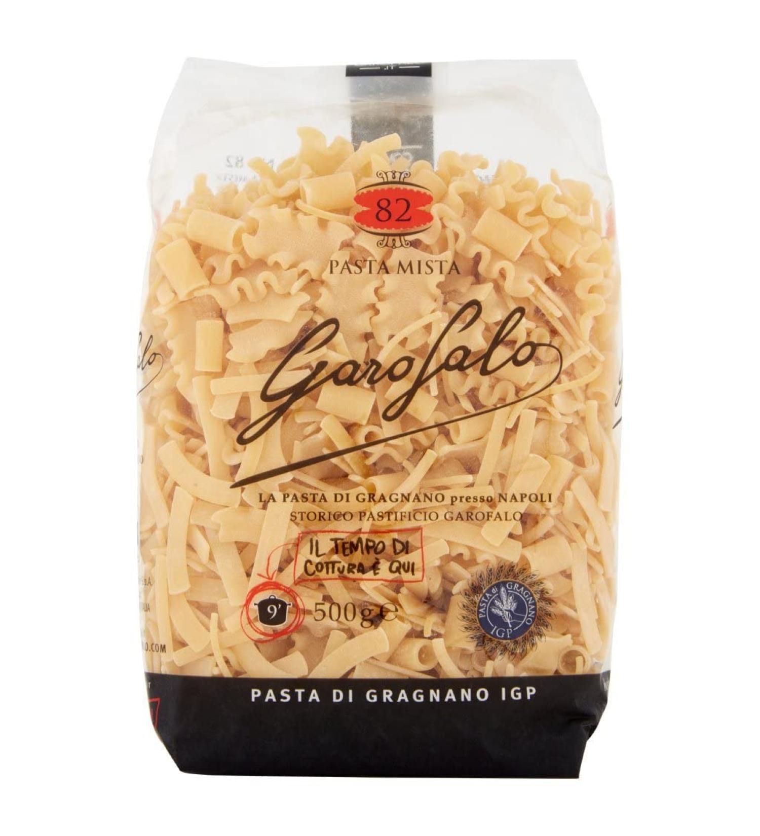  Italian Gourmet E.R. Garofalo Pasta Mista N. 82 Pack of 10 Neapolitan durum wheat semolina packets with 500g of IGP pasta + 400g Italian Gourmet Polpa - Buy Online on GoSupps.com