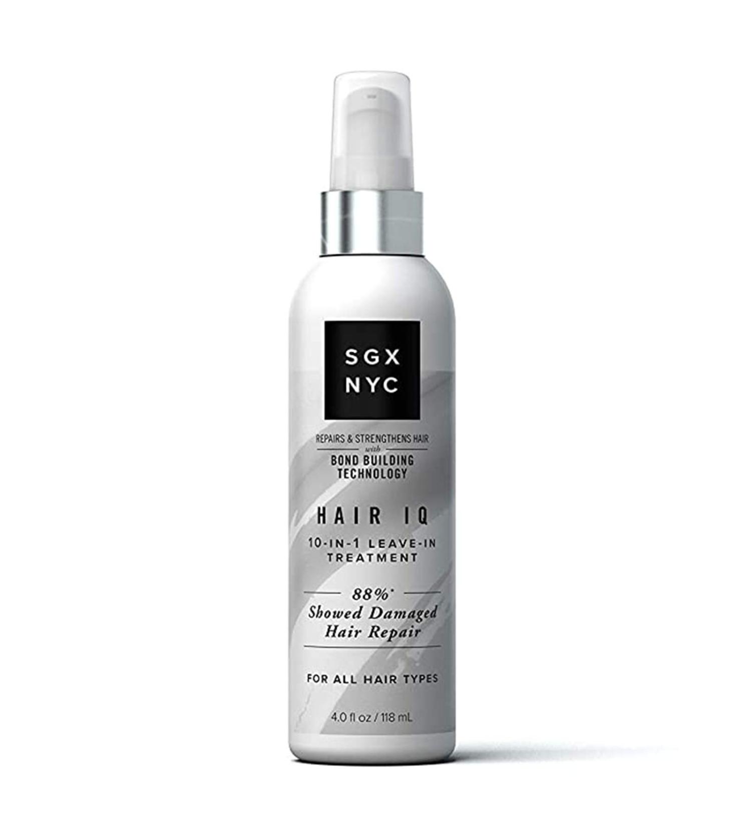 SGX NYC Hair IQ 10-in-1 Leave In Treatment - Biotin & Hyaluronic Acid - Strengthens & Repairs Damaged Hair - 4 Fl Oz - Buy Online on GoSupps.com