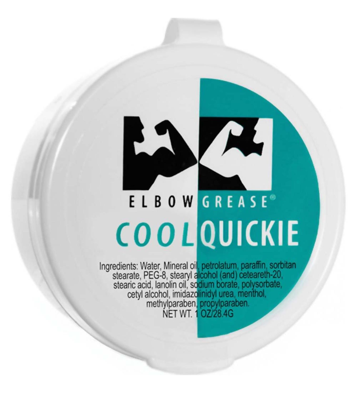 Elbow Grease Cream Cool Formula - Personal Lubricant 1 Oz. Quickie Cool 28.4 g (Pack of 1)