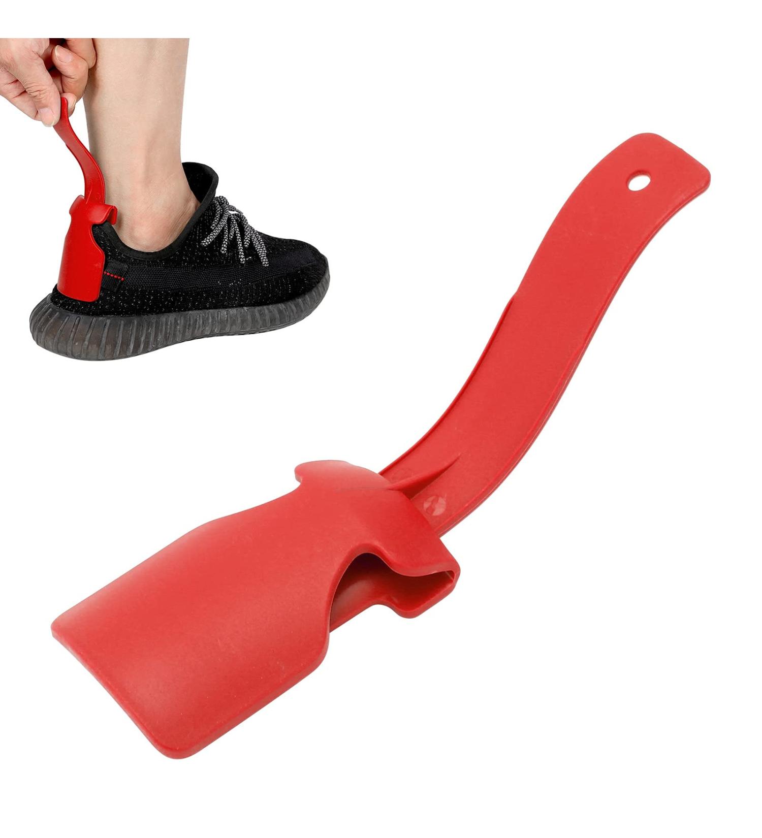 Ergonomic Portable Lazy Shoe Helper for Adults & Elderly | Travel Accessory Blue & Red - Buy Online on GoSupps.com