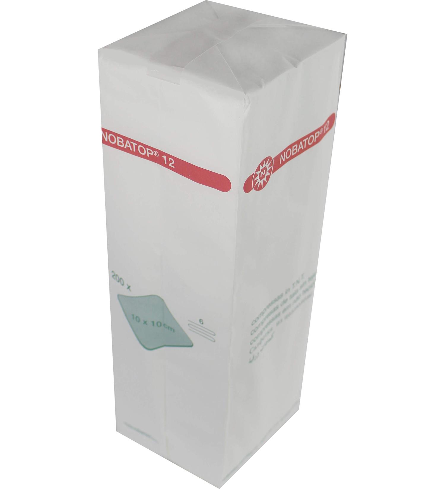 Nobatop Nonwoven Compresses - 10x10 cm 2000 Pieces 6-Fold | International Shipping Available - Buy Online on GoSupps.com