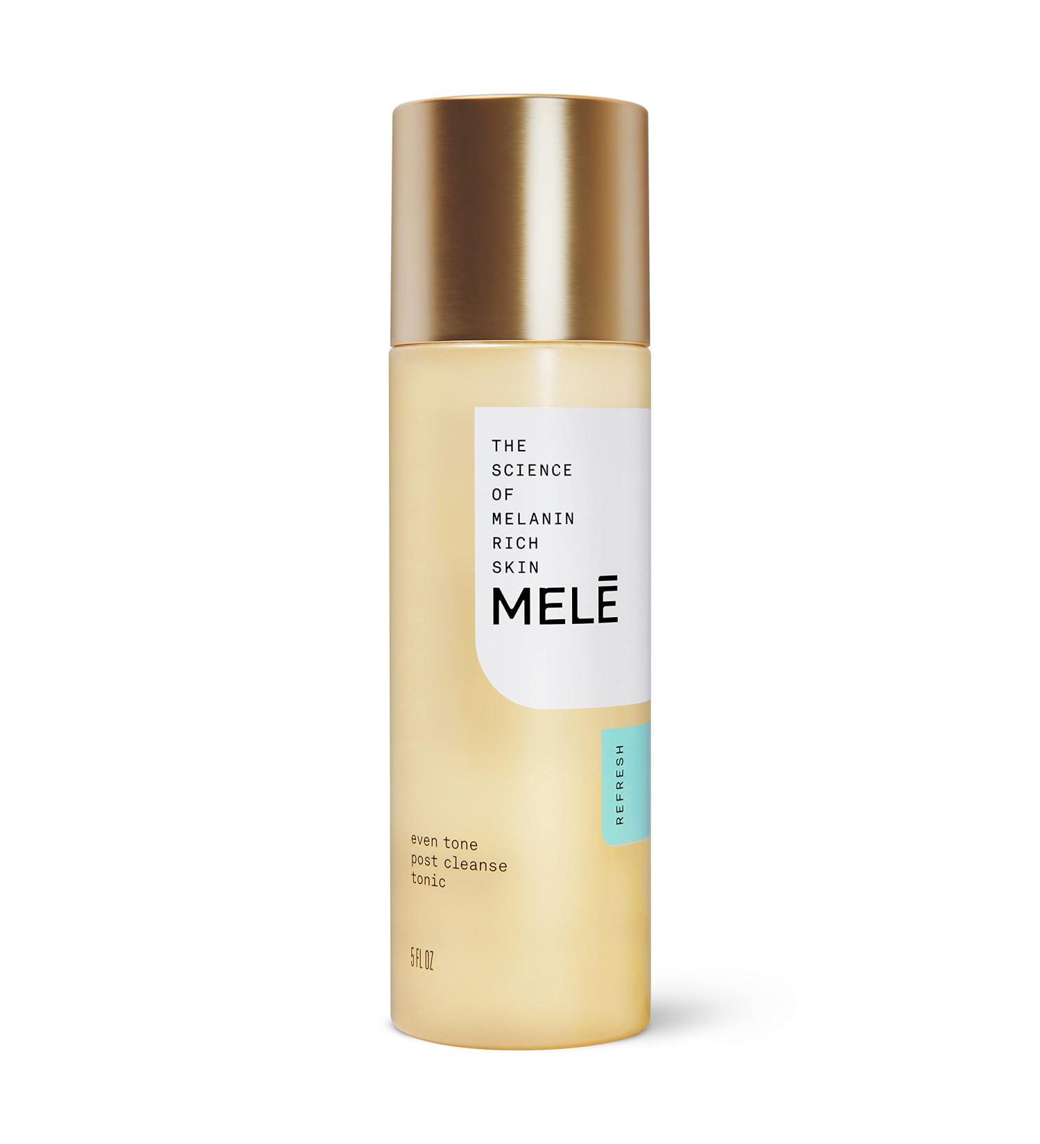Mele Post Cleanse Tonic with Lactic Acid and Vitamin C - 5 oz | Exfoliates, Fades Dark Spots, Corrects Signs of Aging - Buy Online on GoSupps.com