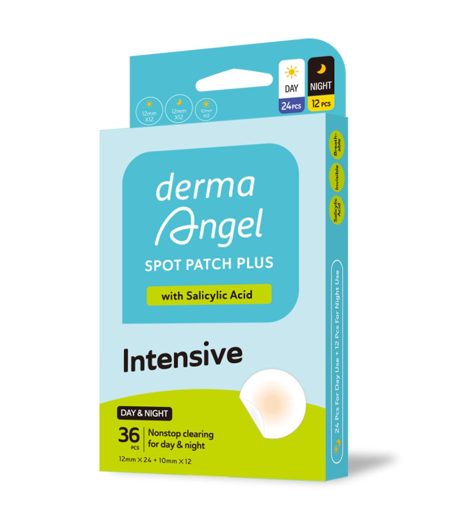 Derma Angel Lot de 36 patchs anti-boutons - Patchs anti-acn - Hydrocollo de invisibles - Patchs anti-acn - Patchs boutons l'acide salicylique (jour et nuit) Day and Night - Buy Online on GoSupps.com