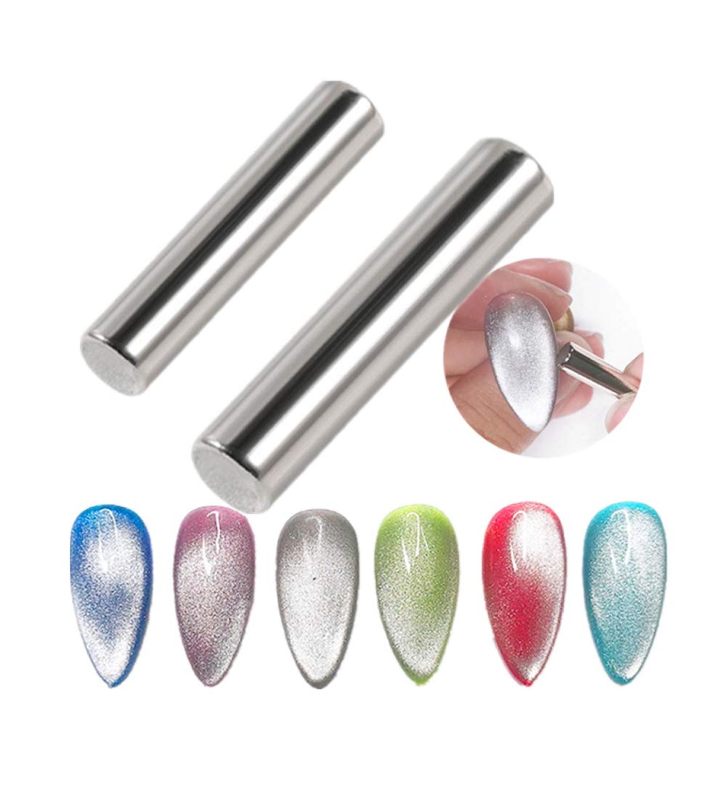 Shogpon Magnetic Pencil Set - 2 Pieces for Stunning Cat Eye Nail Art | DIY 3D Magnetic Gel Polish Tools - Buy Online on GoSupps.com