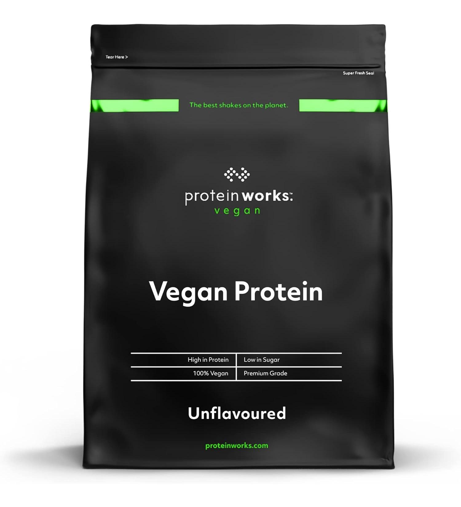 Protein Works Vegan Protein Powder Plant Based Protein Shake Vegan Blend Gluten Free 33 Servings - Unflavoured - 36 Oz - Buy Online on GoSupps.com