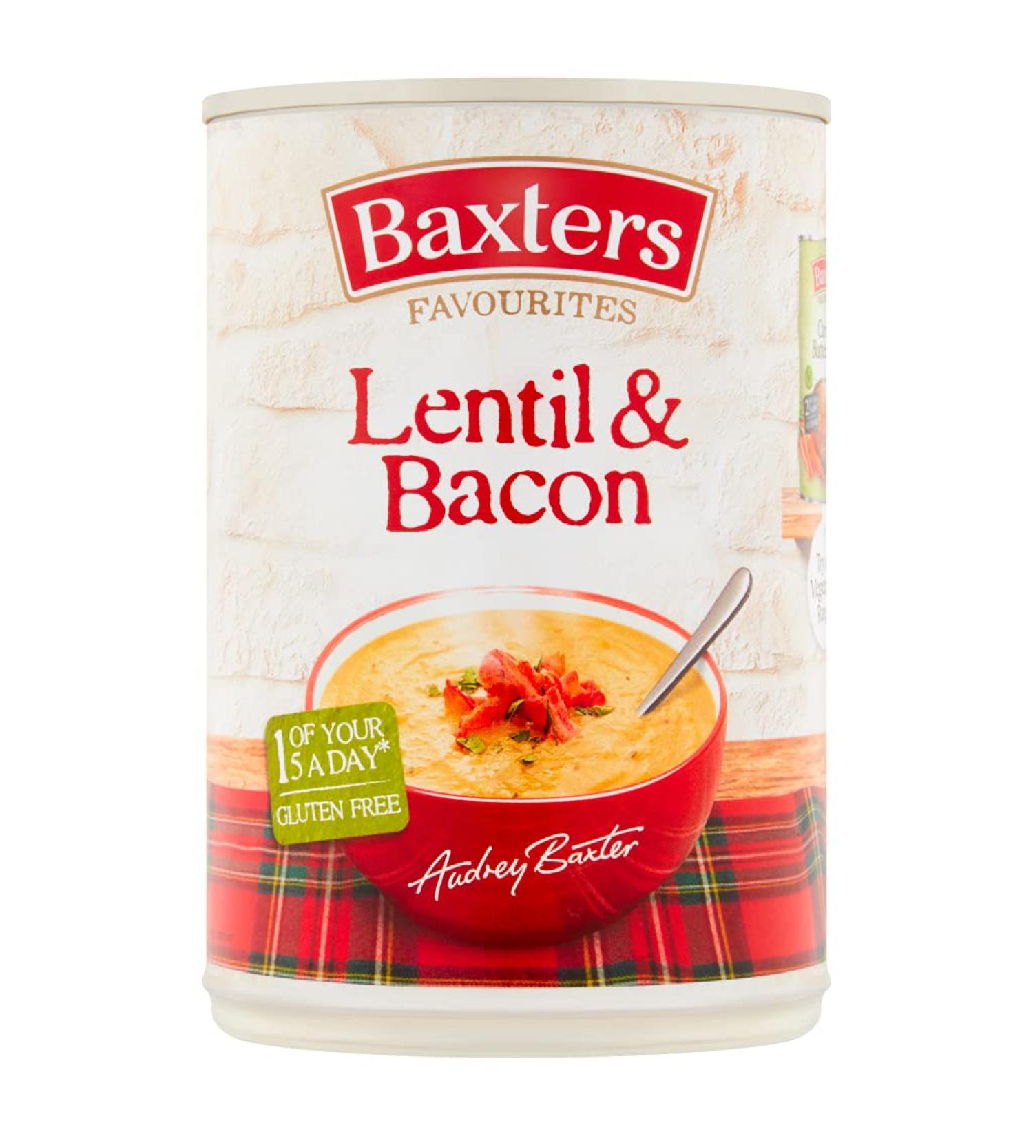 Baxters Favourites Lentil & Bacon Soup 400g