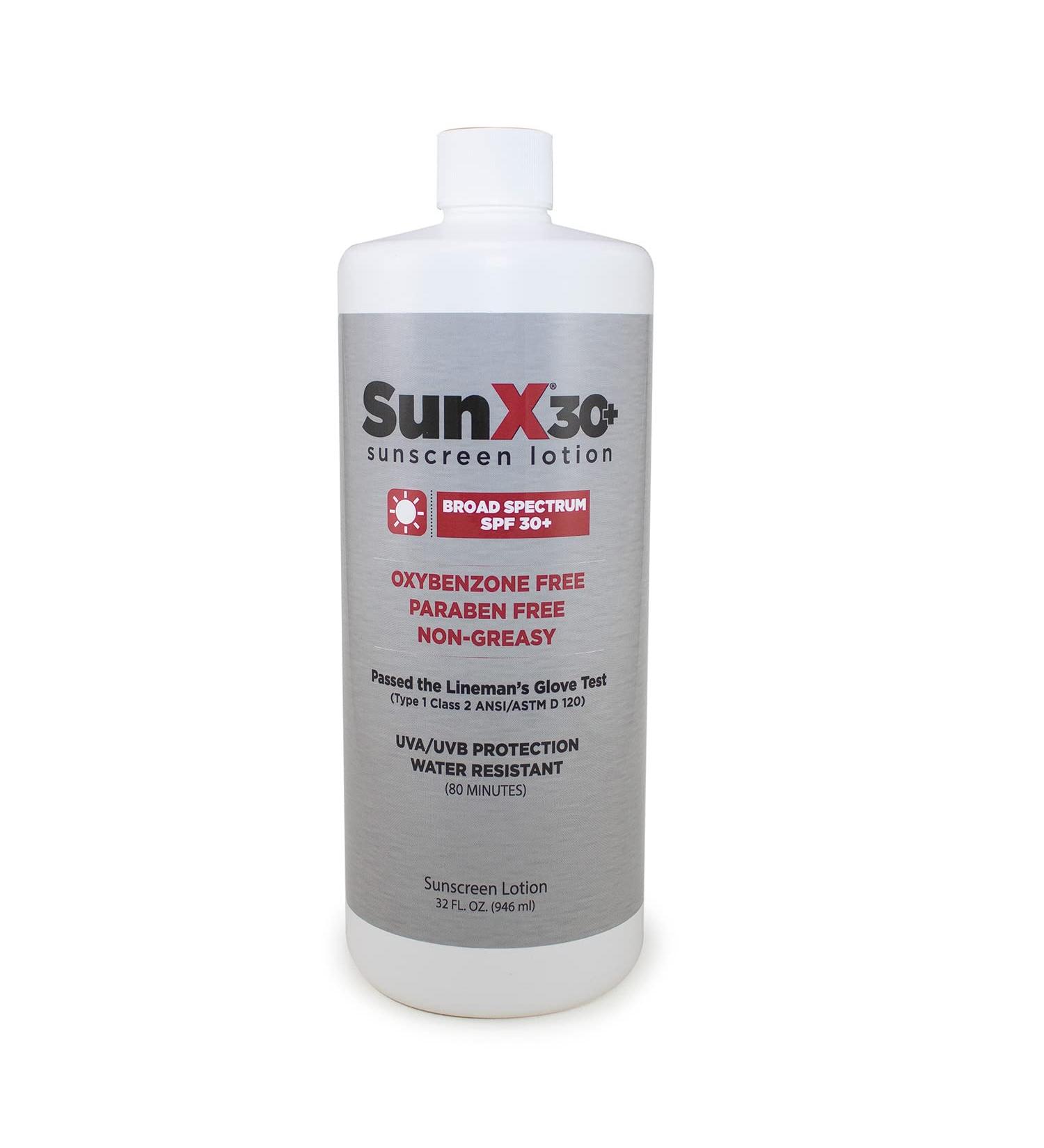 Sun-X SPF 30+ Broad Spectrum Sunscreen - 32 oz. Bottle - Buy Online on GoSupps.com