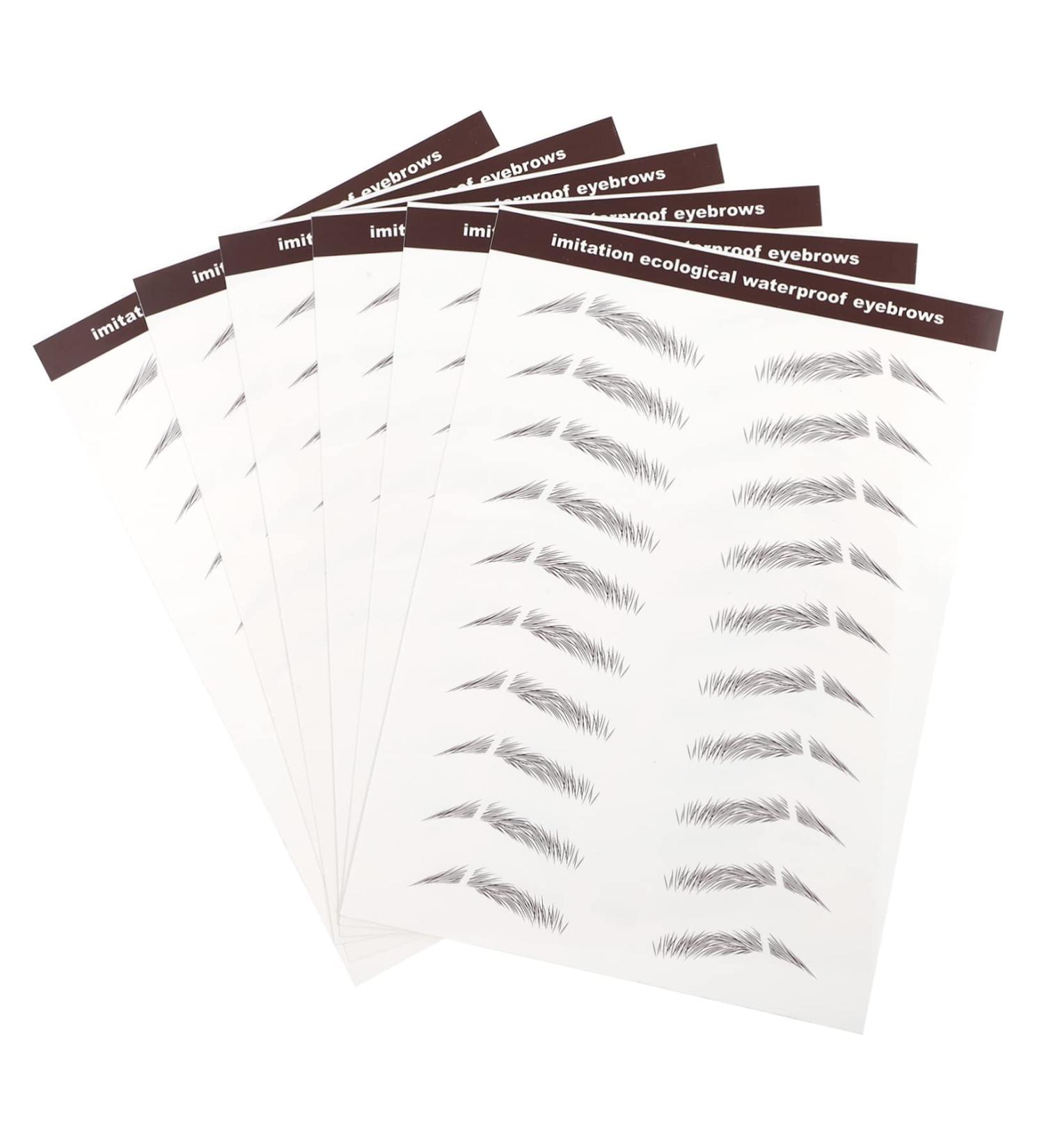 FOMIYES 24 Pcs Eyebrow Stickers Waterproof Stickers Makeup Brow -like Eyebrows Stickers 4d Cosmetic - Buy Online on GoSupps.com