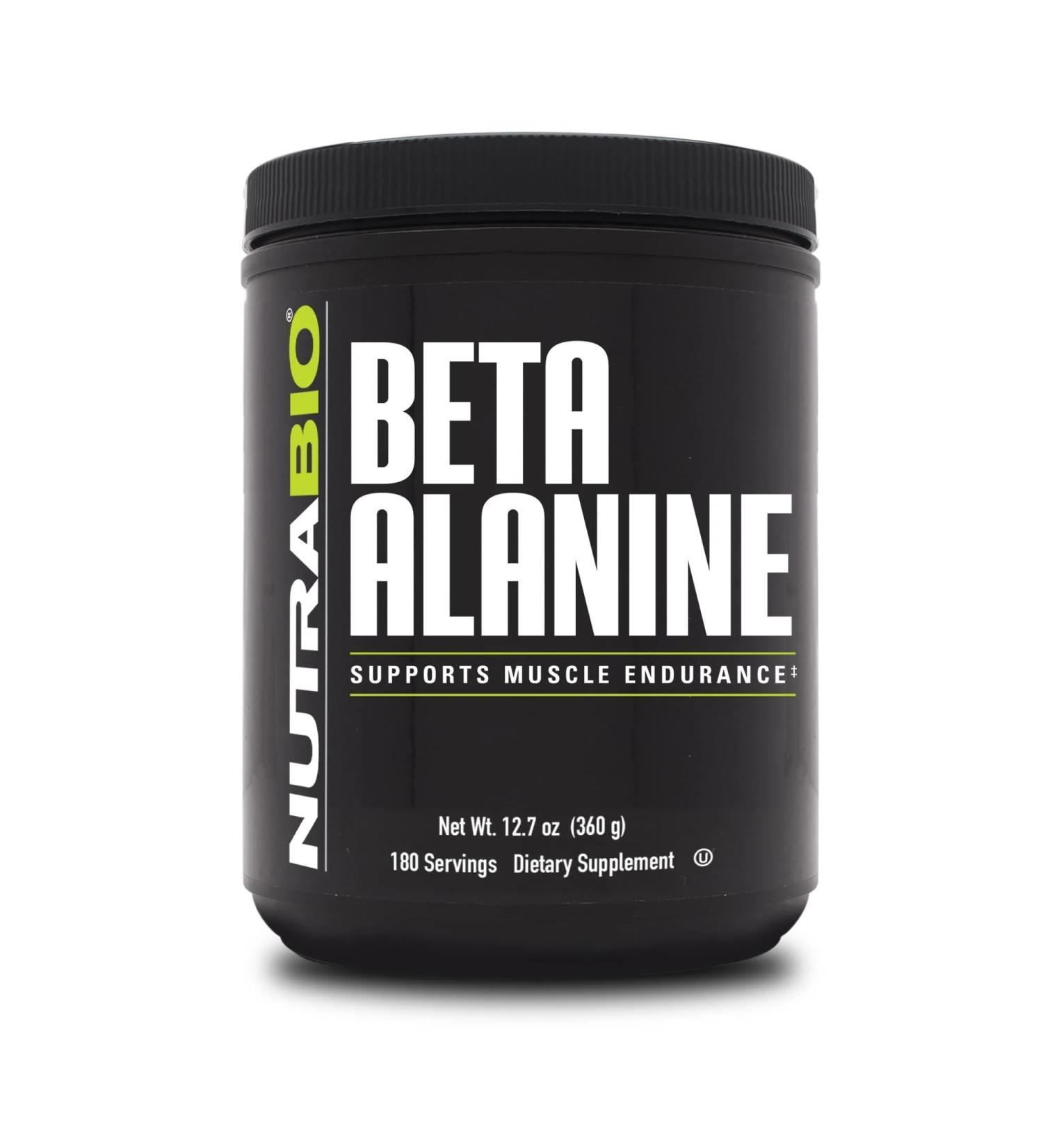 NutraBio Beta Alanine Pre-Workout Supplement - Beta Alanine Powder- 360g Powder - Buy Online on GoSupps.com