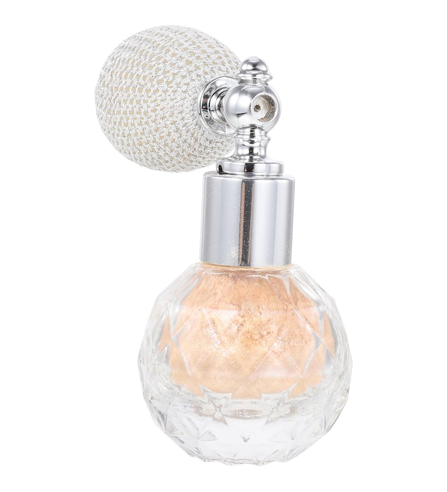 POPETPOP 1pc Body Air Bag Powder Facial Tools Body Powder Glitter Powder Spraying Bottle Makeup Duster Travel Golden medium - Buy Online on GoSupps.com